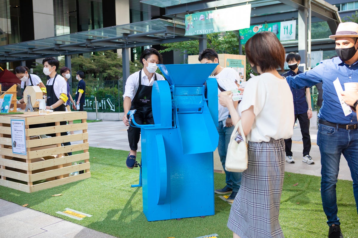 昨年のCOFFE PICNIC（東京建物八重洲ビル前）