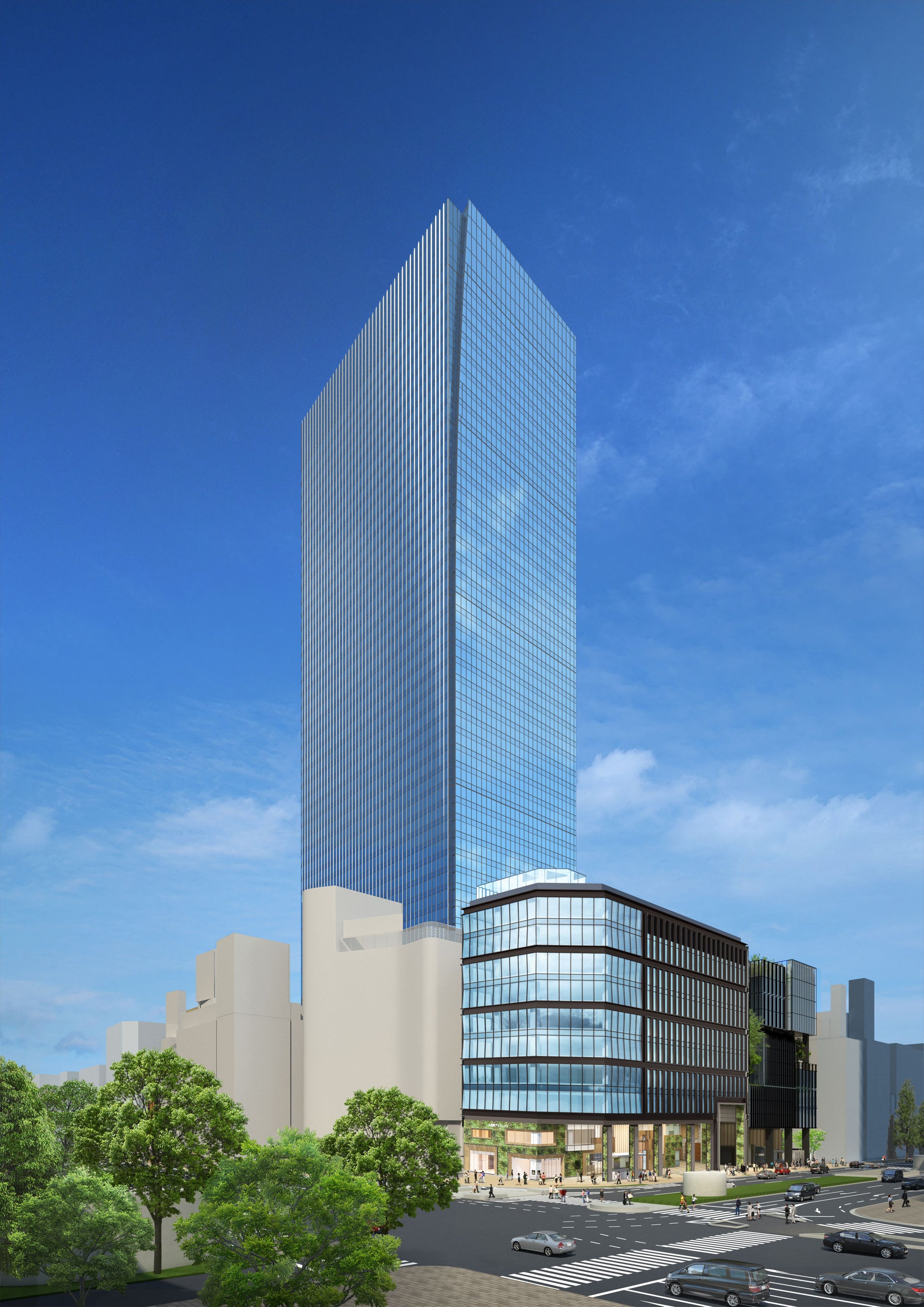 A 地区・ B 地区 外観イメージ ※東京駅八重洲中央口方面から望む