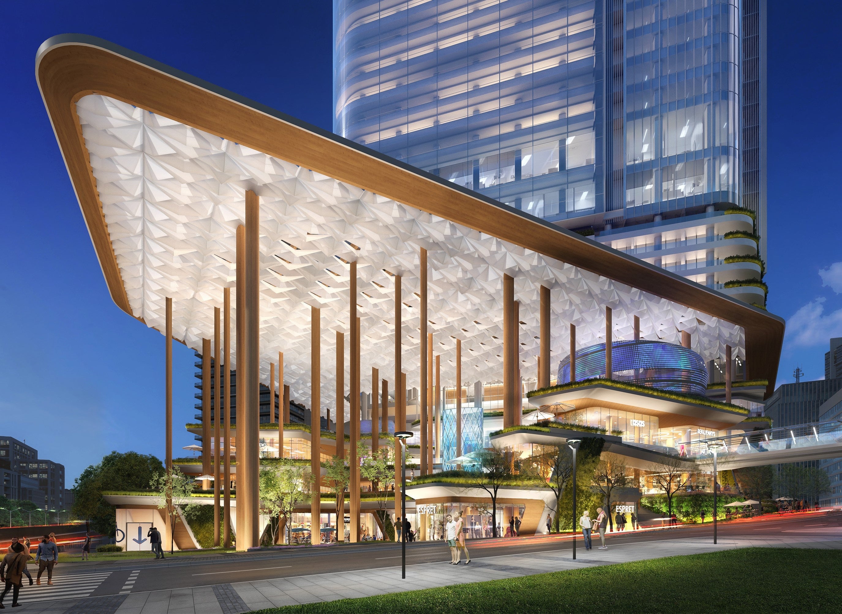 六本木通りから見たB街区