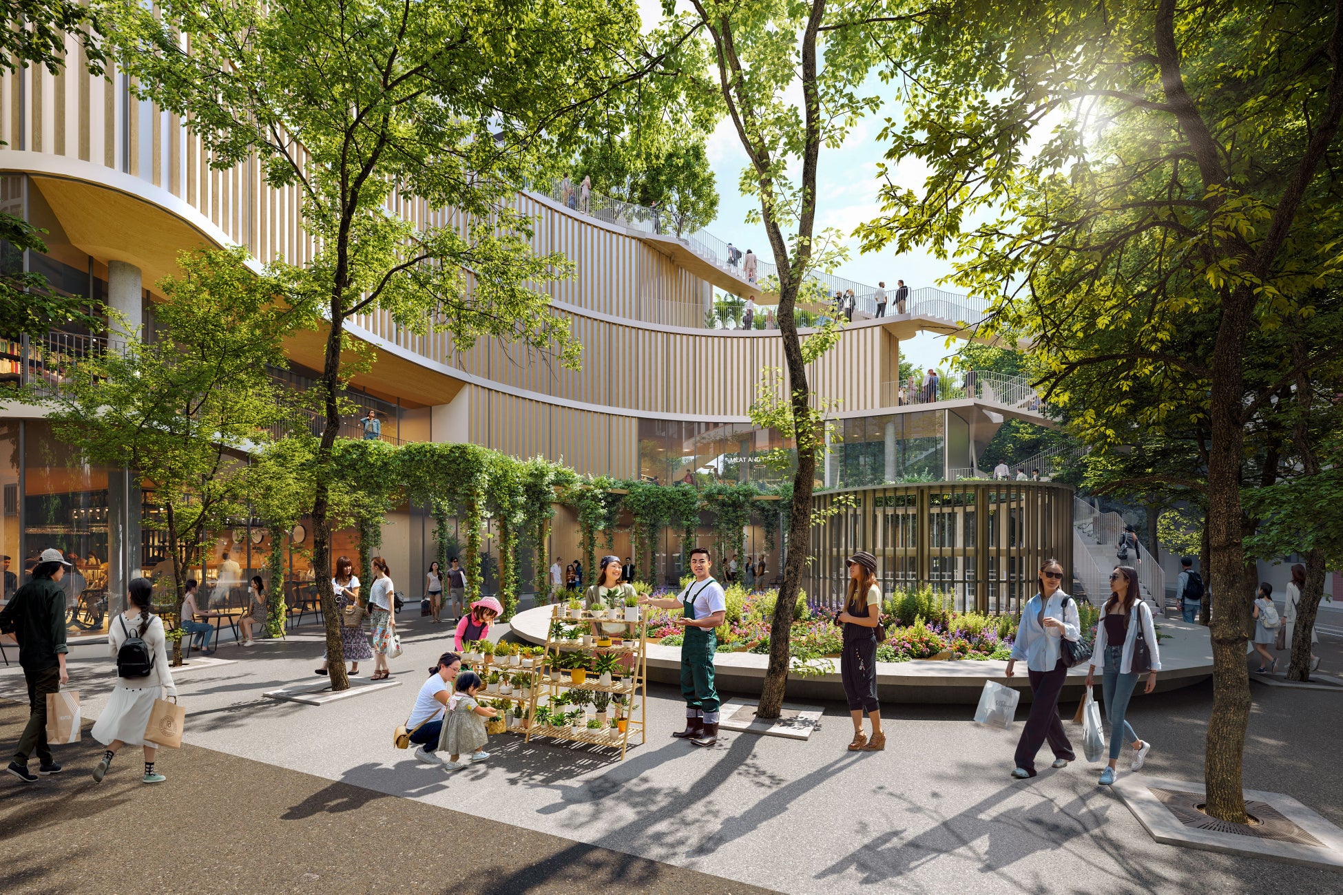 換気塔周辺の修景・「街にわ」