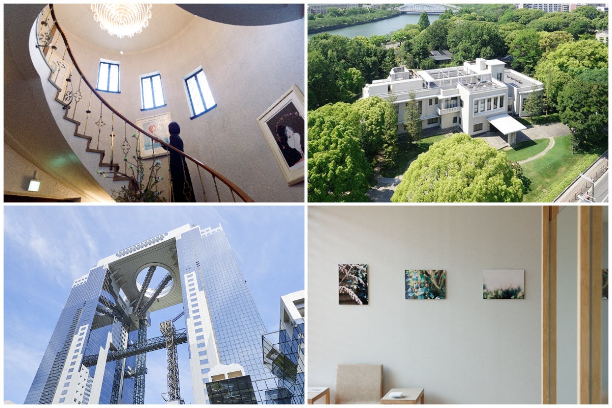 Otonamiにおける文化・芸術施設とのコラボレーション事例：  東京「メゾン ド ミュゼ」、大阪「ザ・ガーデンオリエンタル・大阪」、大阪「梅田スカイビル」、京都「福寿園京都館（京都本店）」