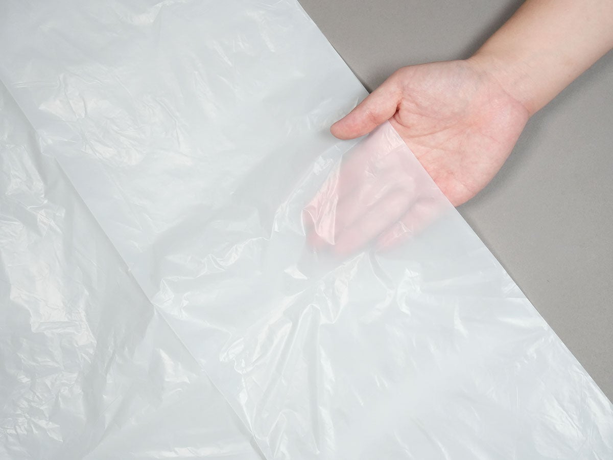 中身が見えにくい白半透明