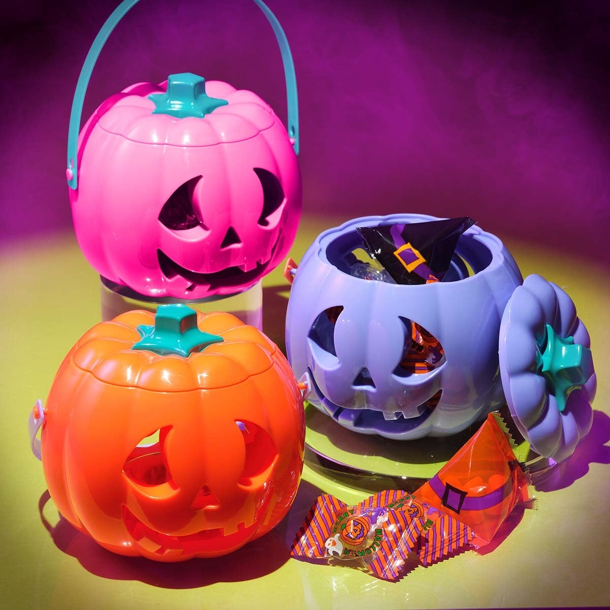 ハロウィン パンプキン ラッフィングライトポット