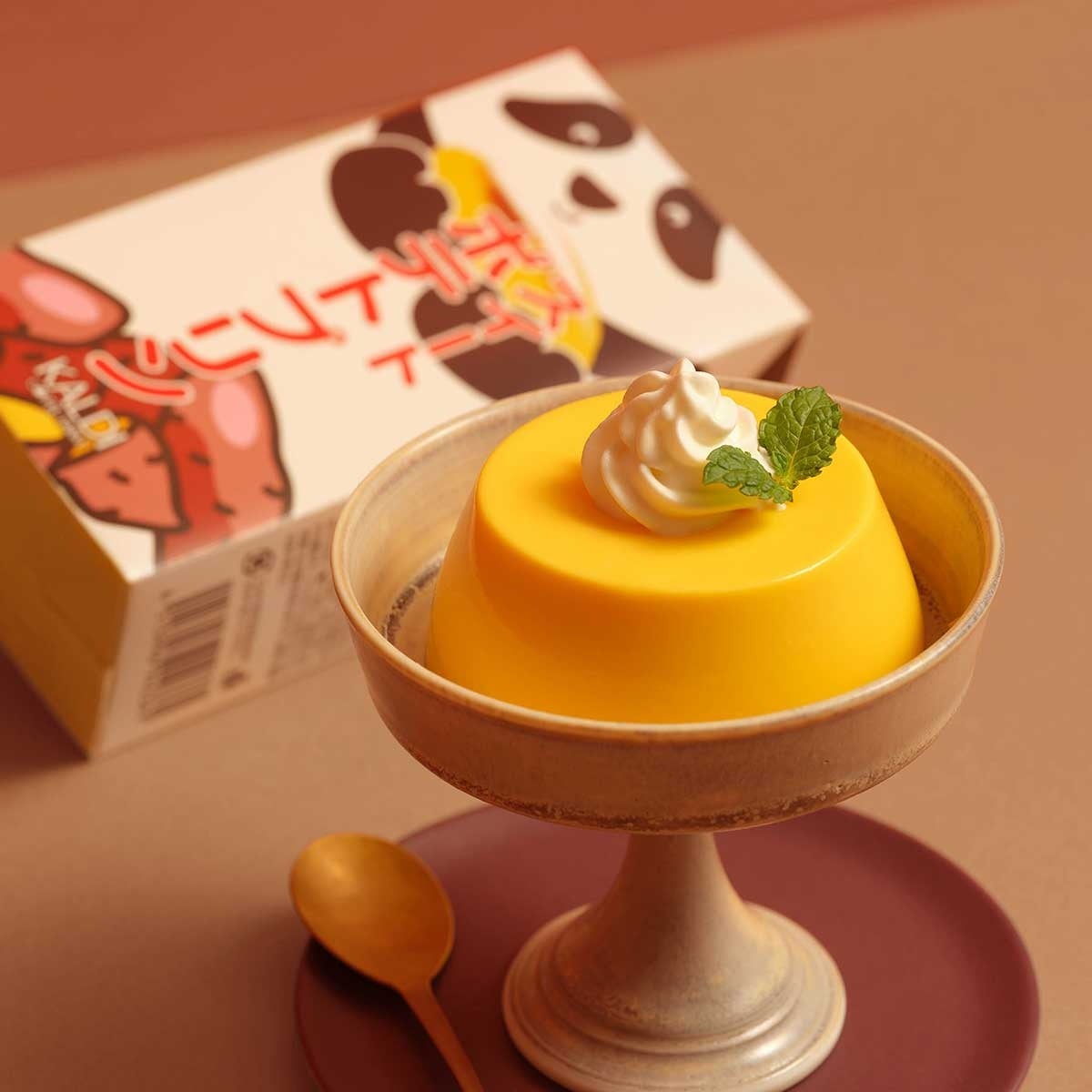 オリジナル パンダ スイートポテトプリン