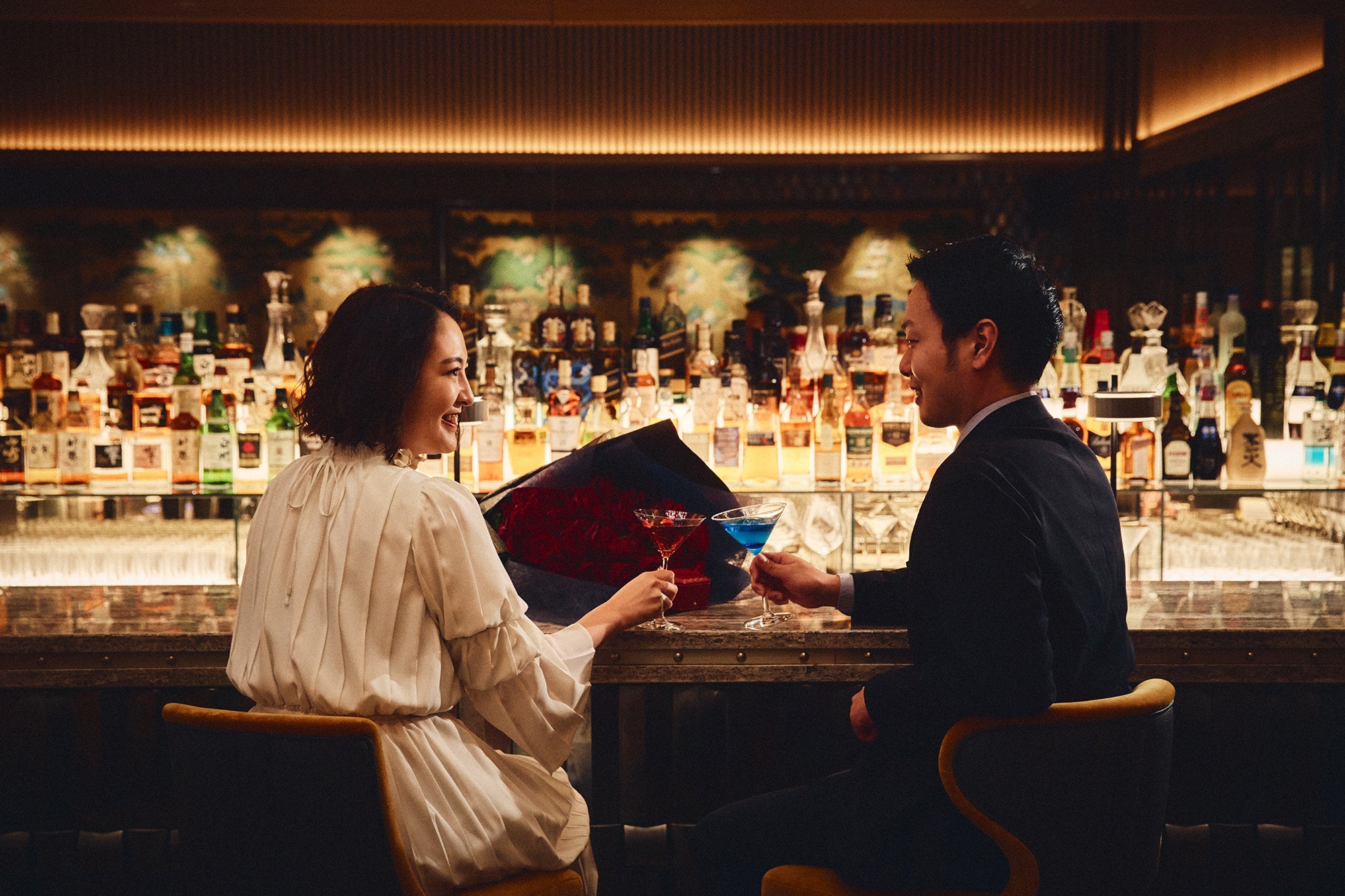 ハドソンラウンジのBAR「アンバー」で大人のプロポーズを演出（イメージ）