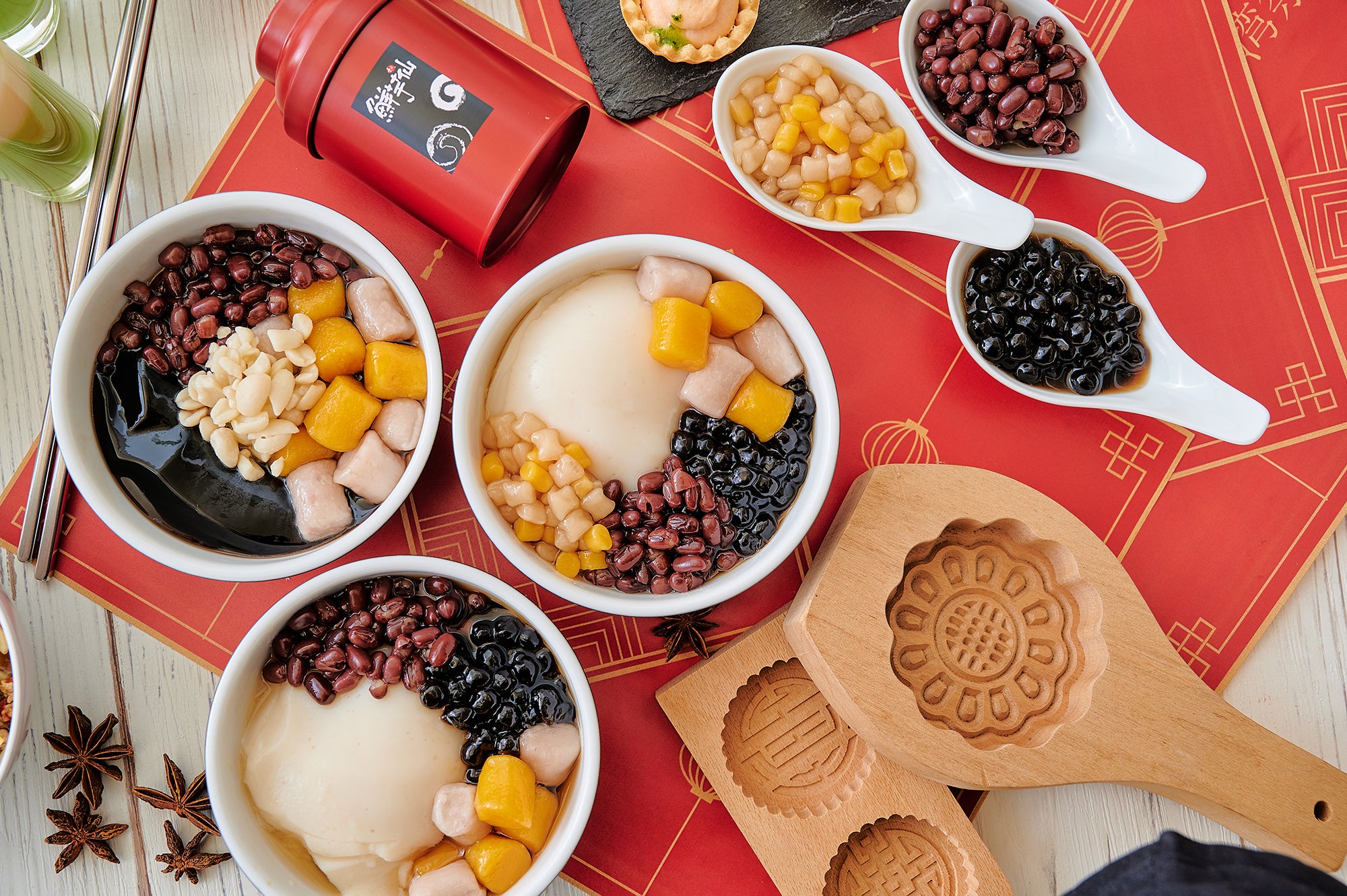 台湾スイーツ専門店「MeetFresh鮮芋仙」の仙草ゼリーや豆花などを提供