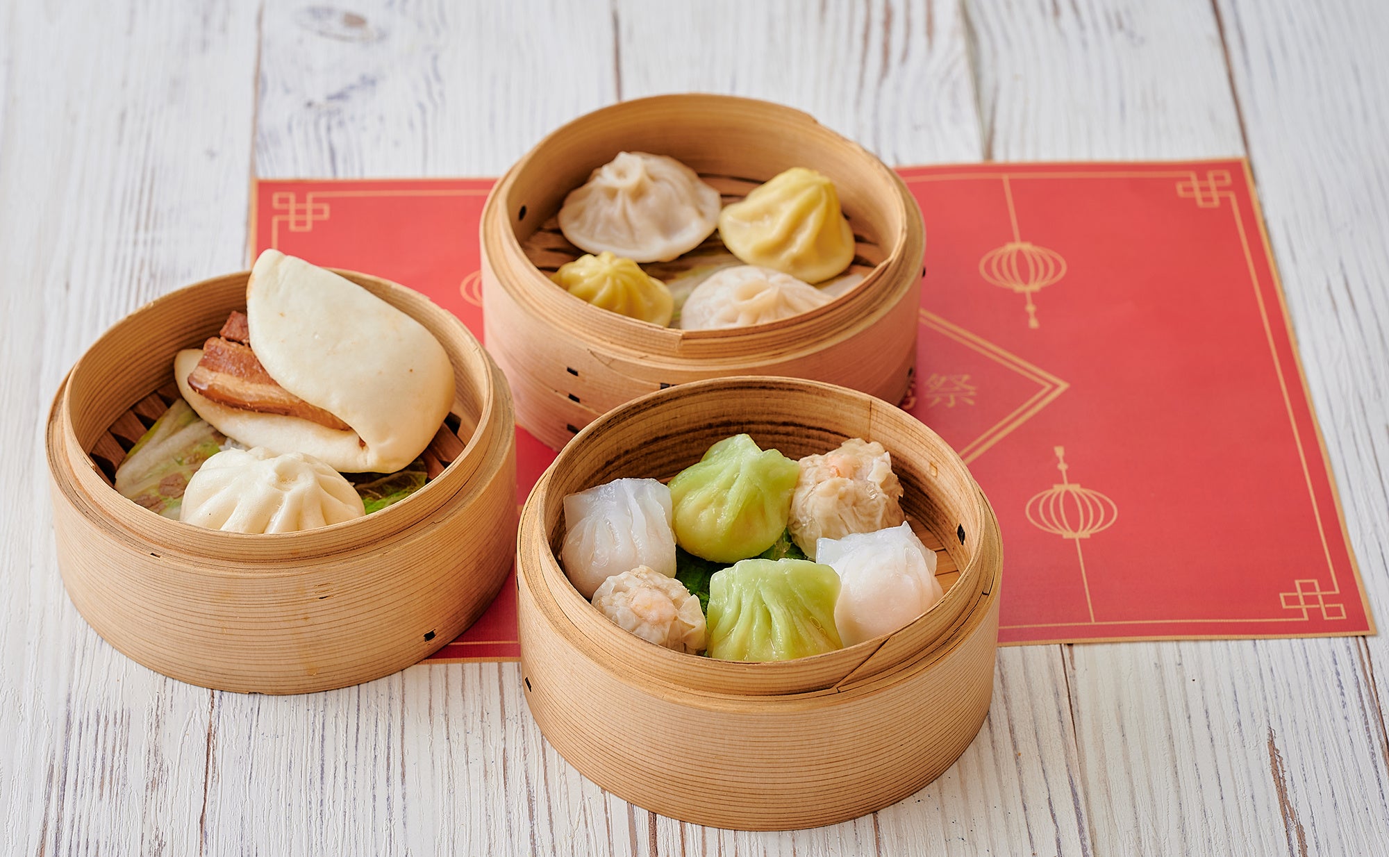 台湾名物の小籠包や蒸し餃子などの点心がラインナップ