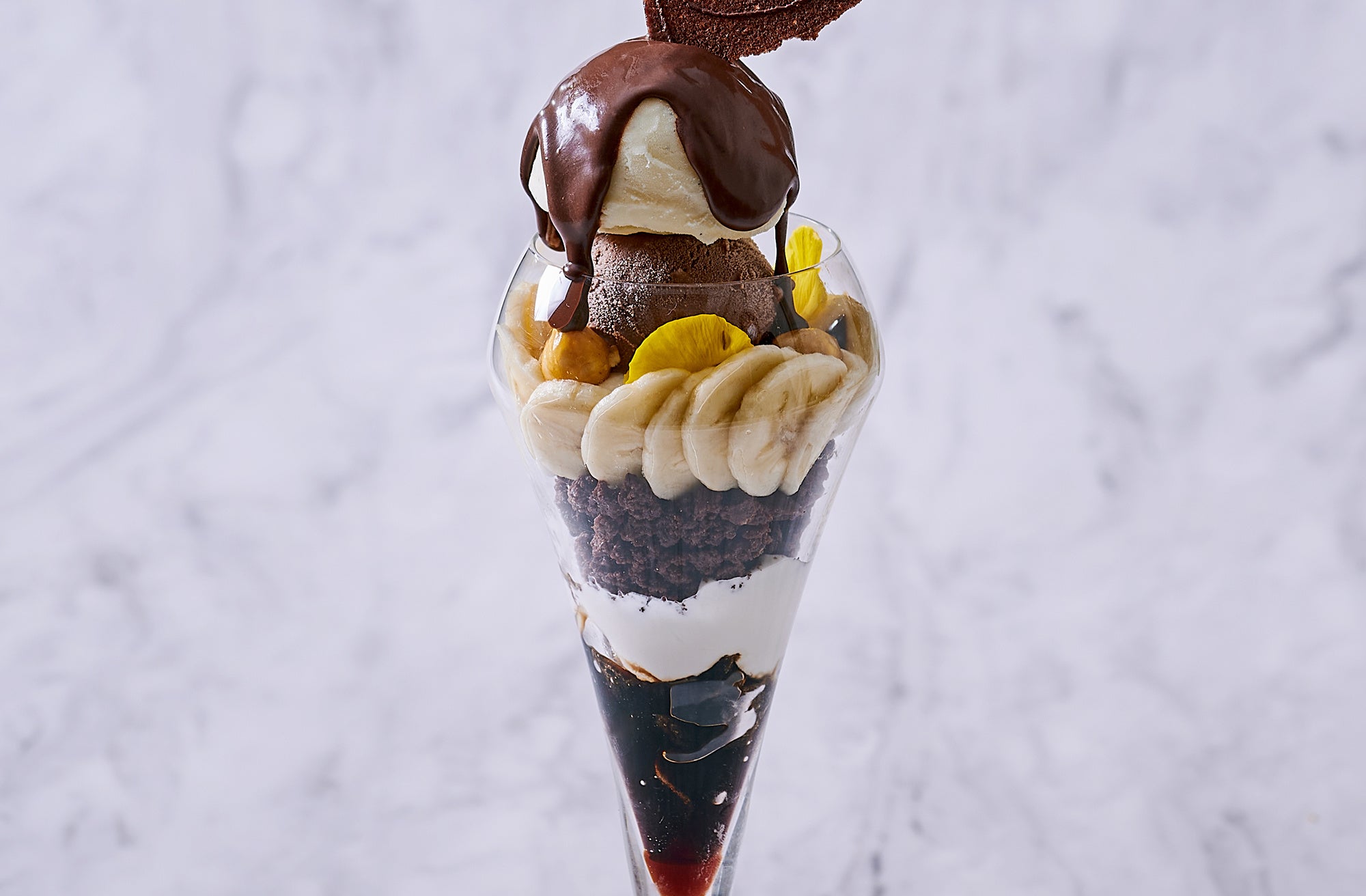 バナナとチョコレートを大人の味わいにアレンジ