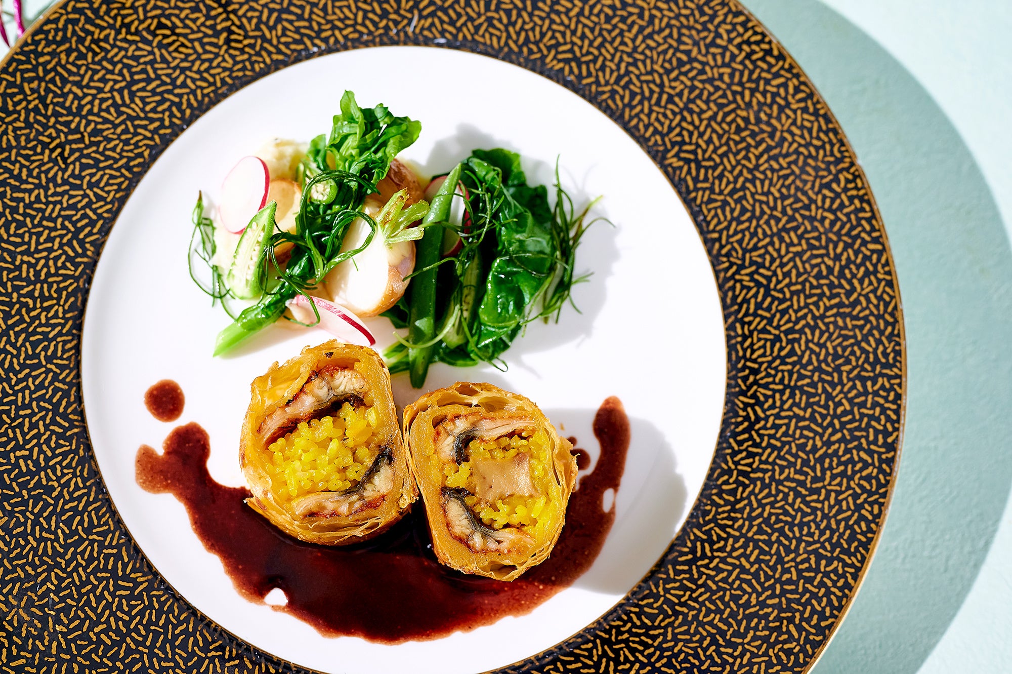 うなぎとフォアグラのパイ包み焼き（ラ・プロヴァンスで提供）