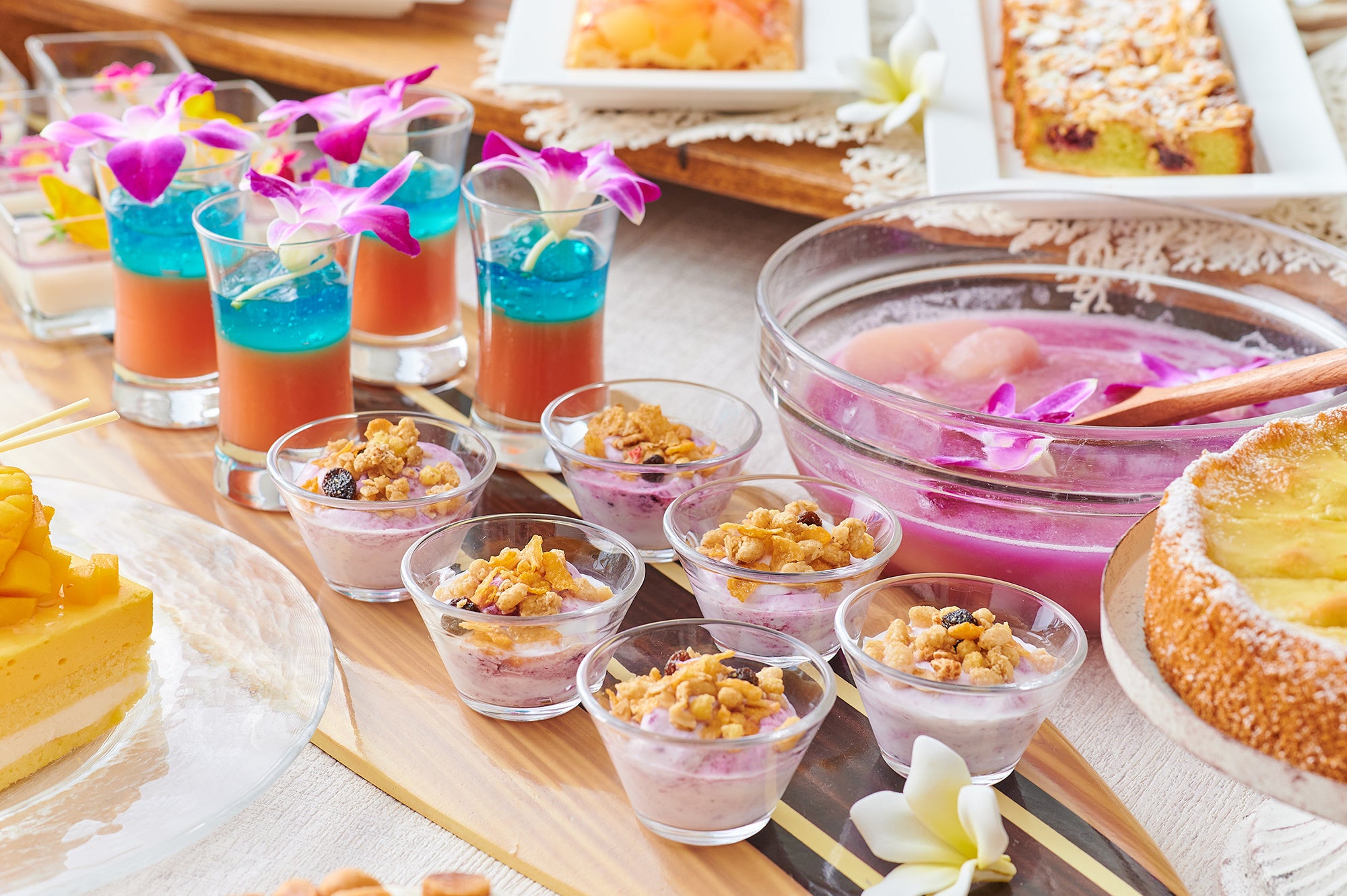 ブルーベリーヨーグルト／ グァバとブルーハワイのゼリー