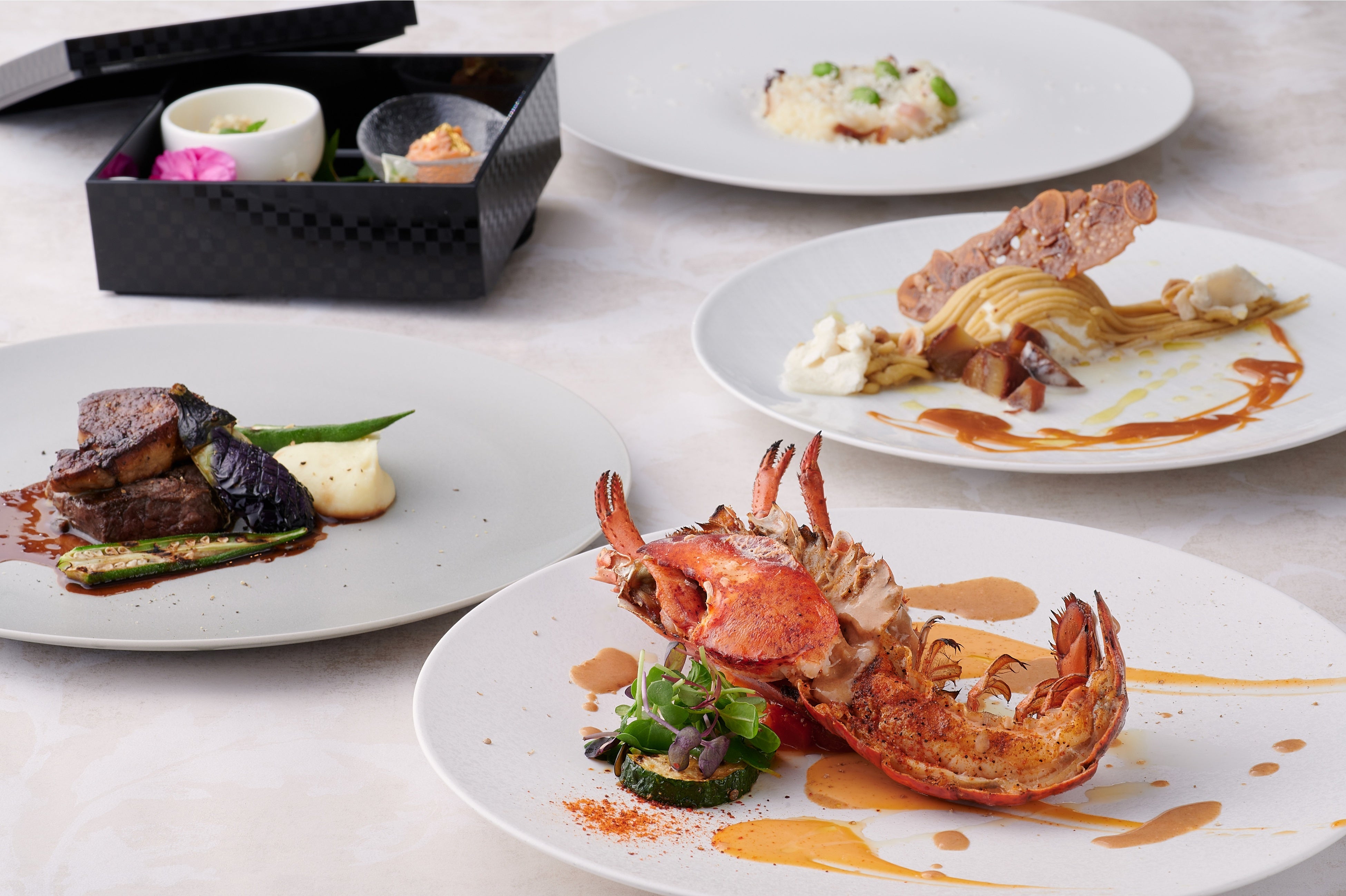 『1歳祝い・一升餅プラン』コース料理（大人用）イメージ