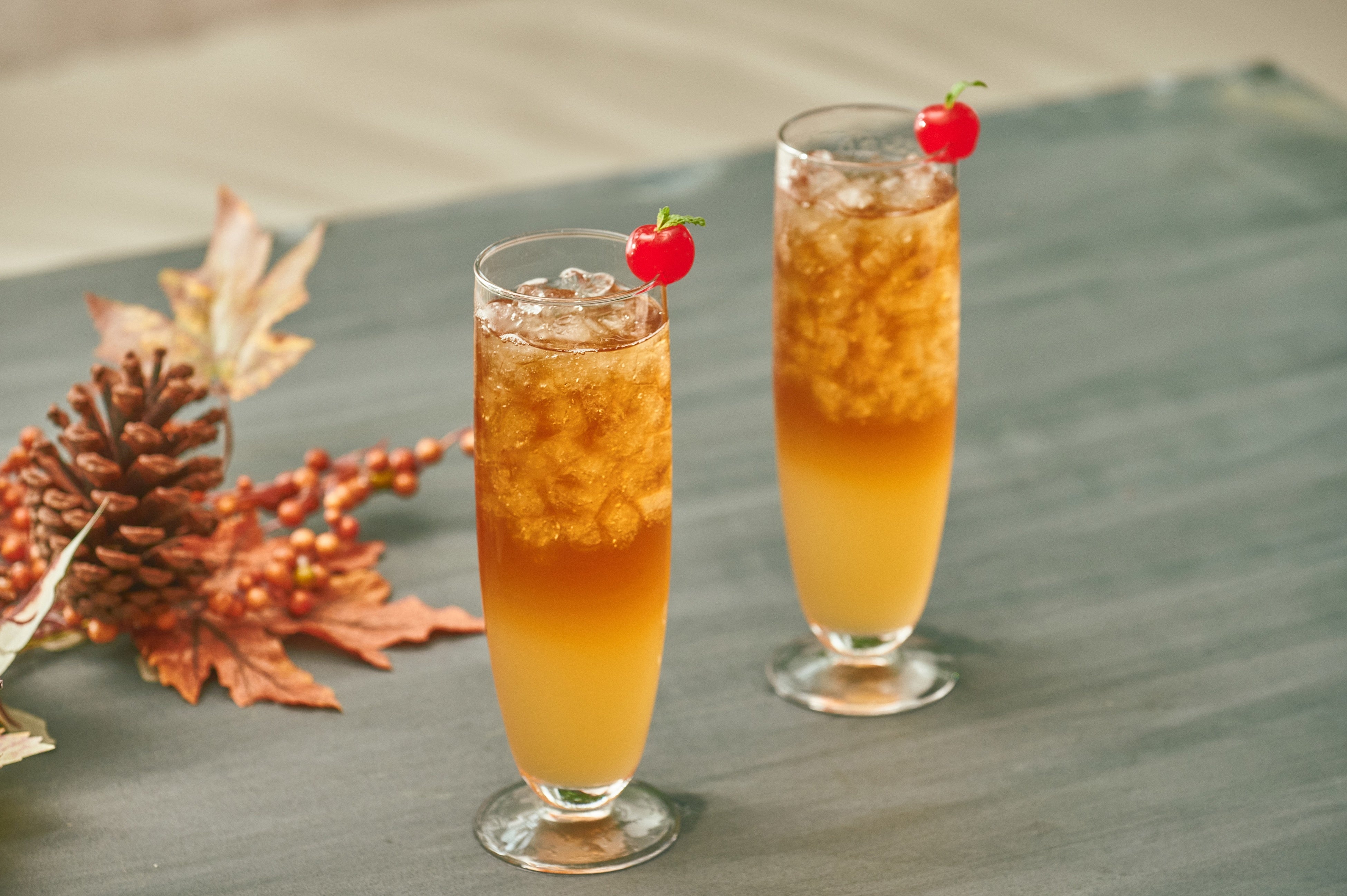 オリジナルカクテル「アップルとキンモクセイのプランテーション」