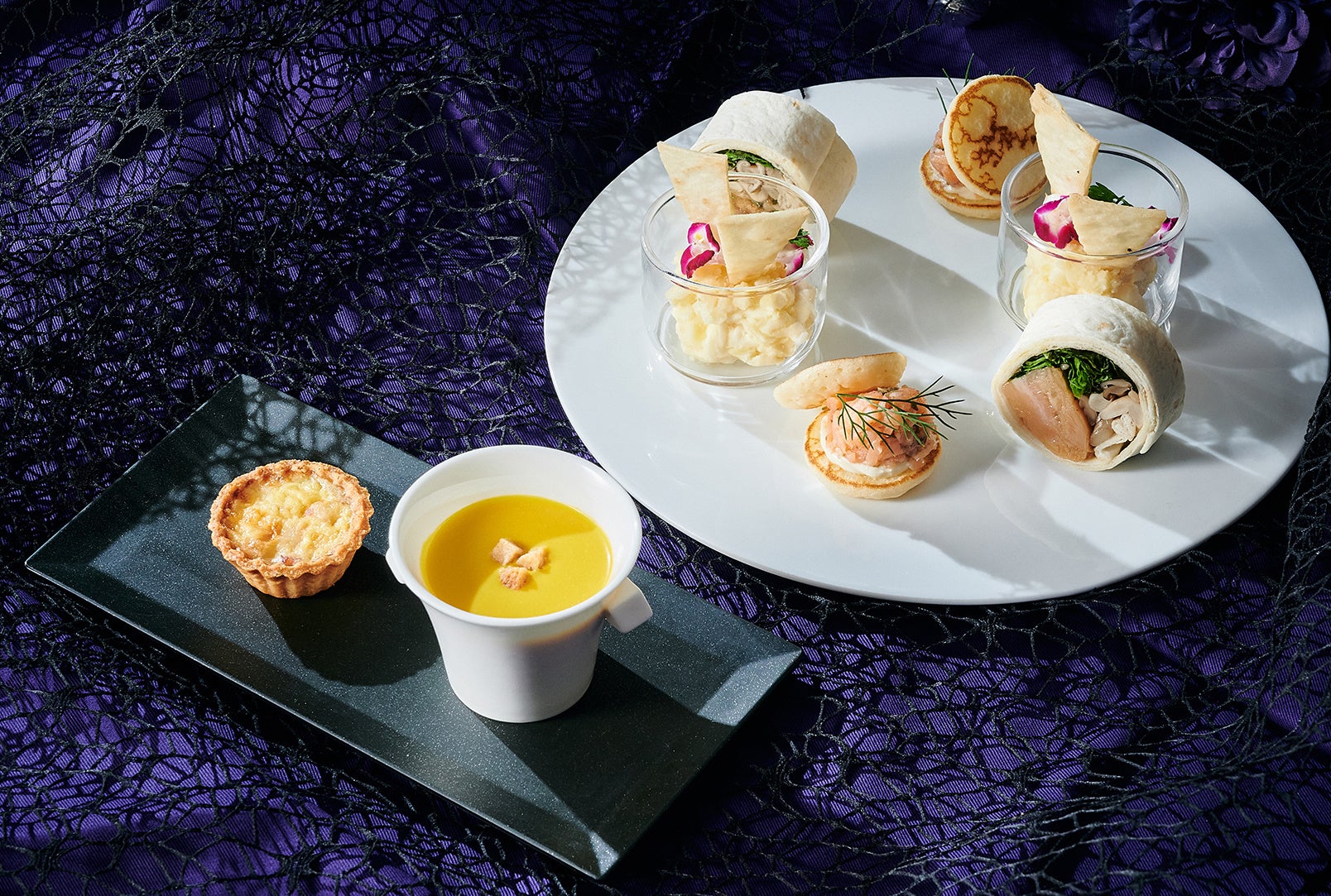 かぼちゃや栗など、秋の味覚を使ったセイボリー