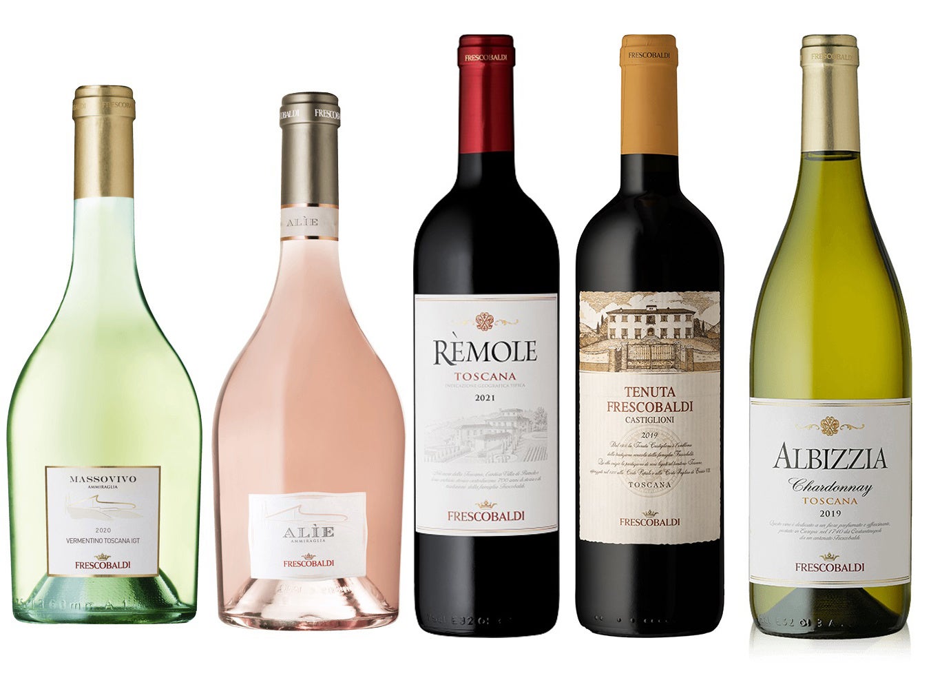 ワインはフレスコバルディからラインナップ