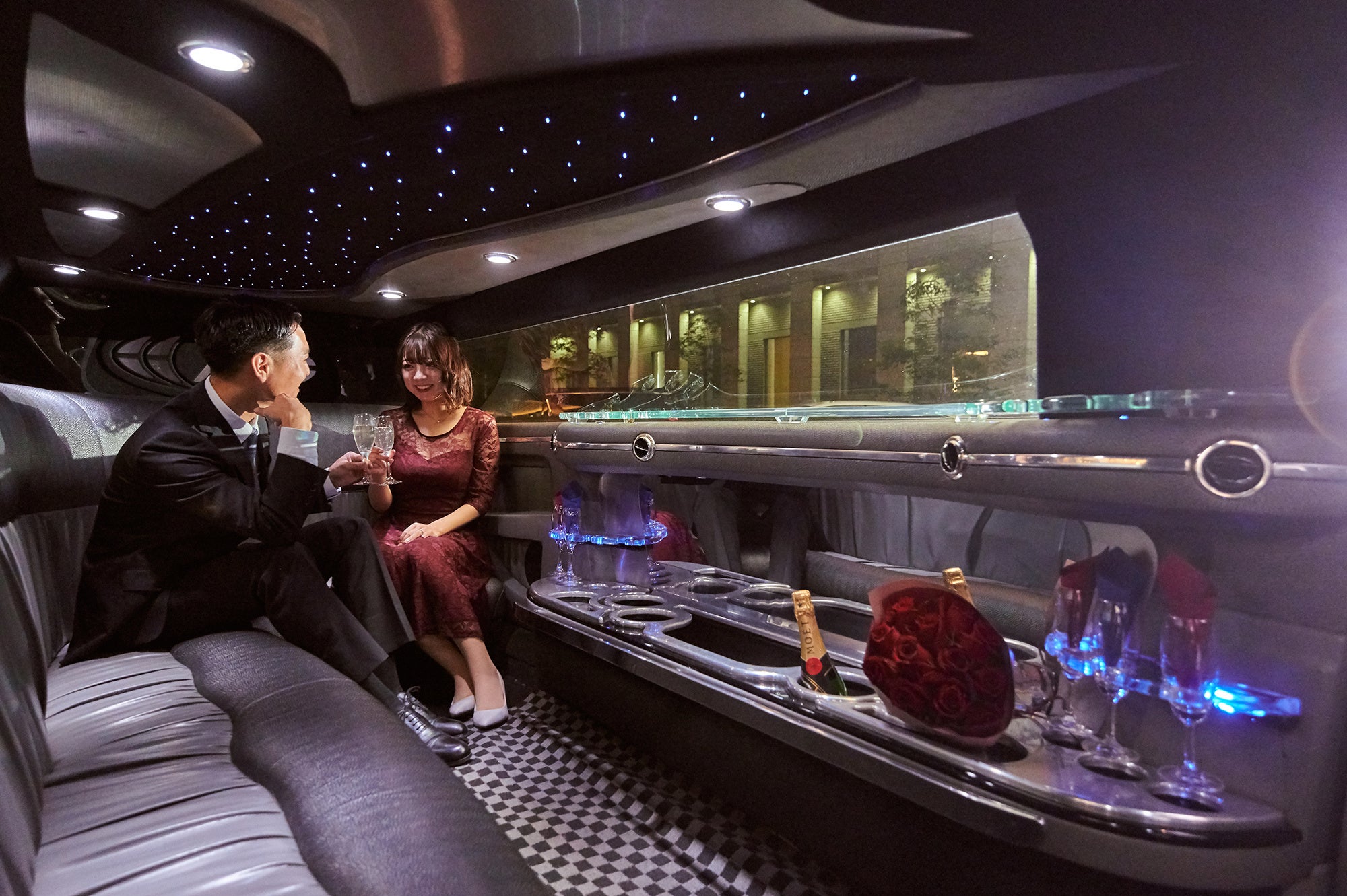 ラグジュアリーな空間で非日常を演出