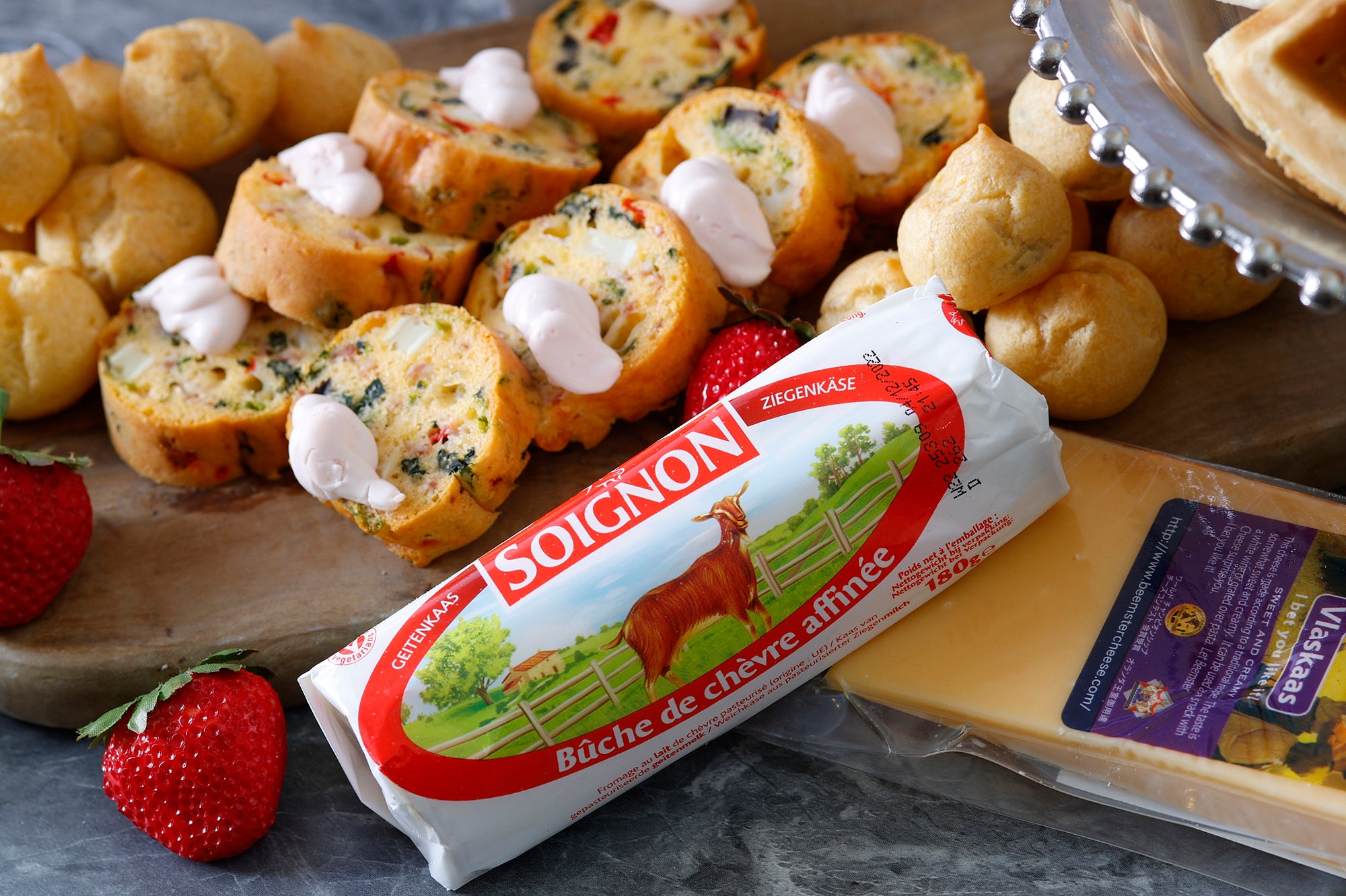 見た目が可愛いチーズのアミューズ