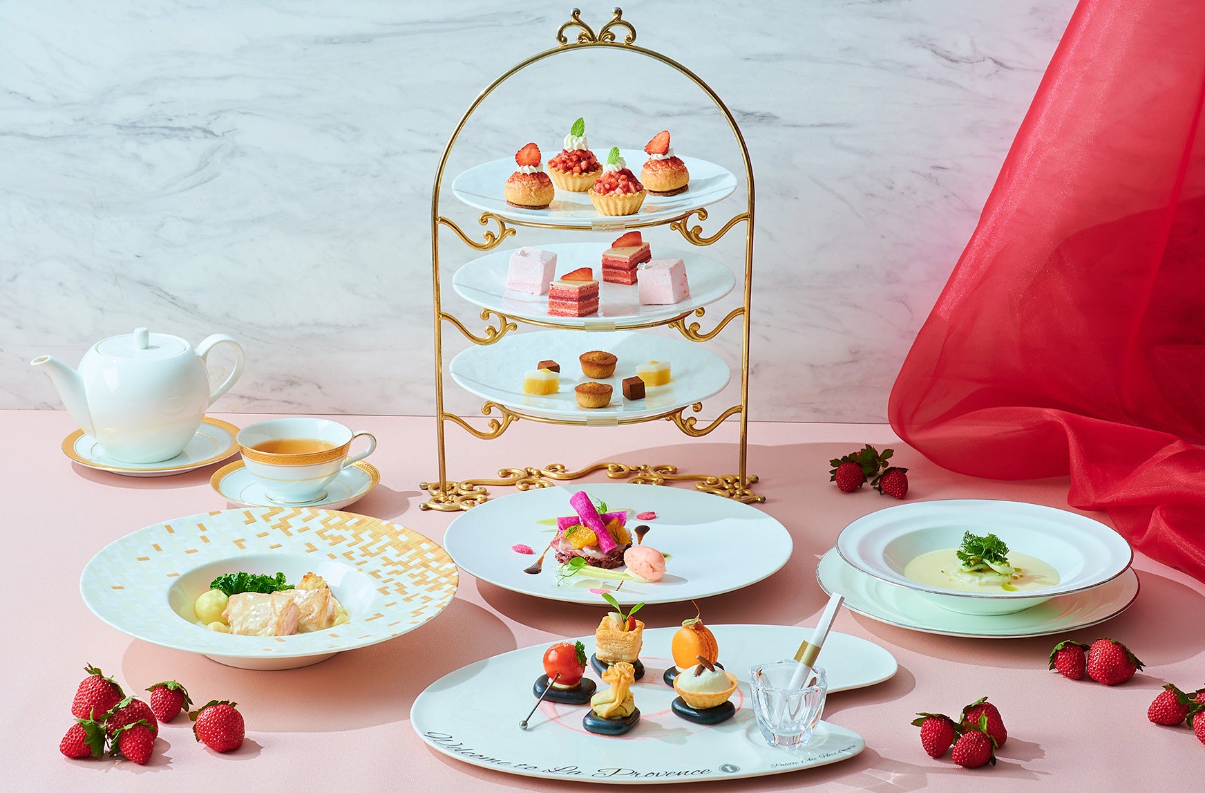 ラ・プロヴァンスのアフタヌーンティー付きランチ（イメージ）