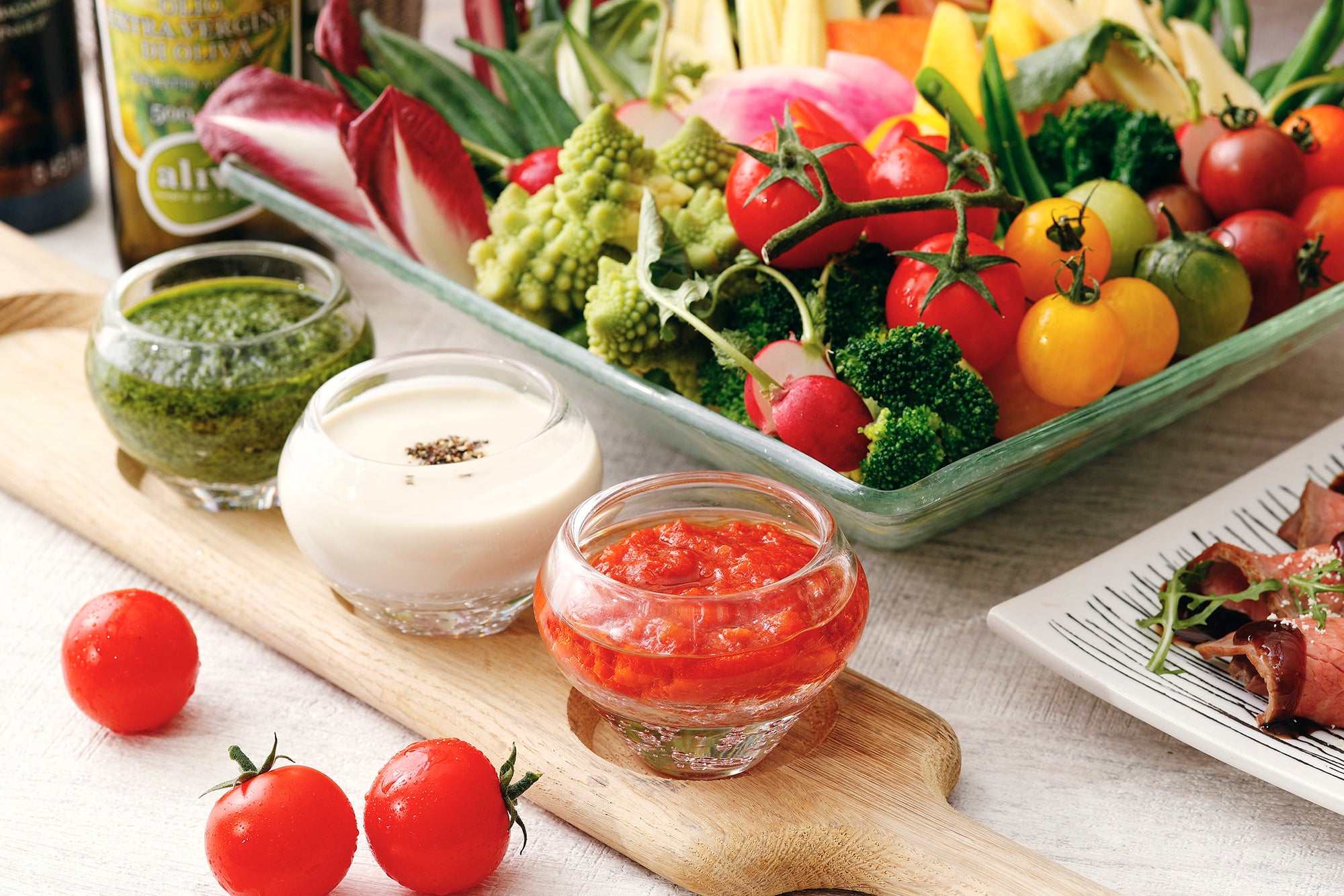 彩り豊かなメニューをお届け