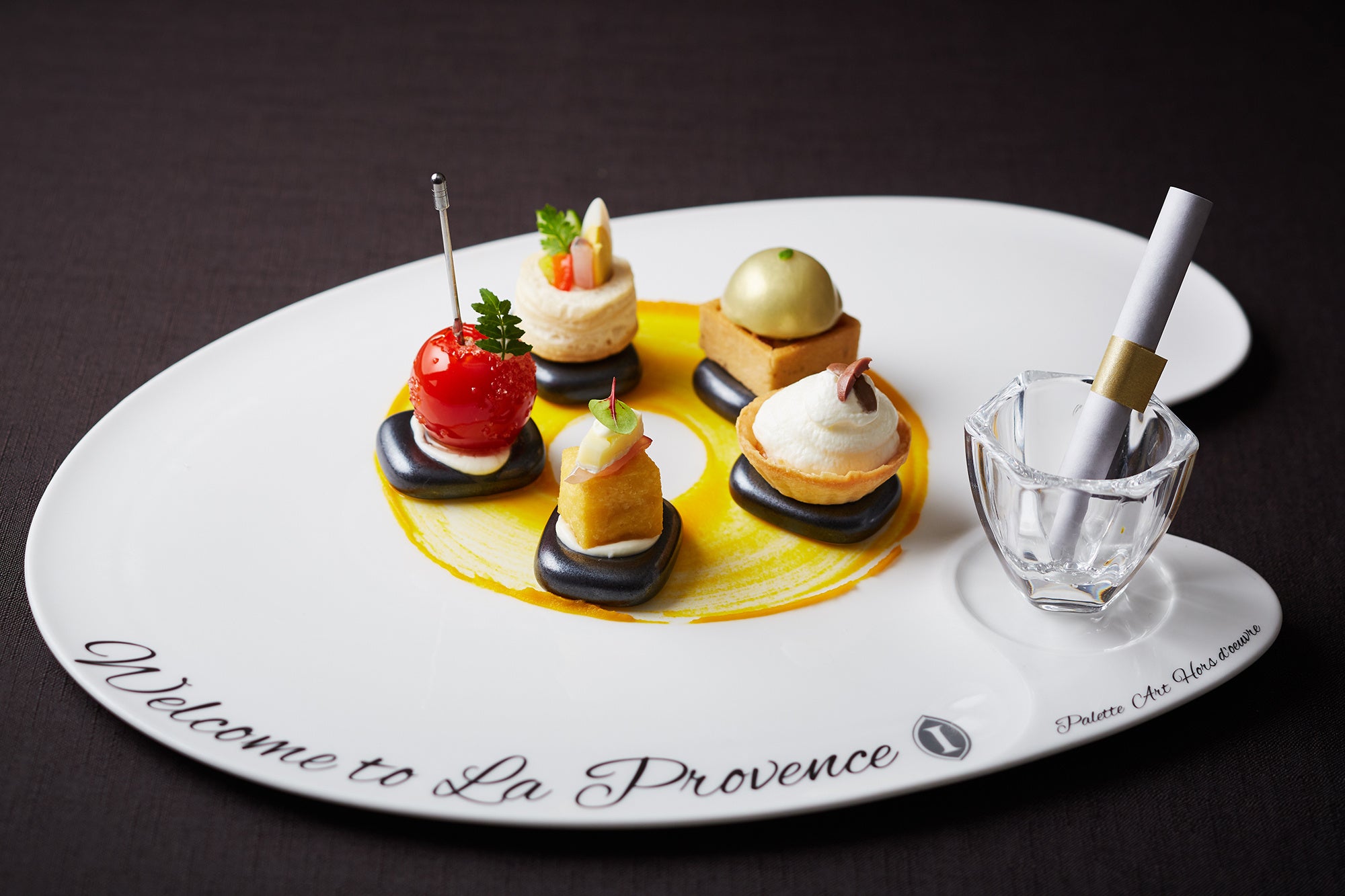 前菜のパレット・アート・オードブル