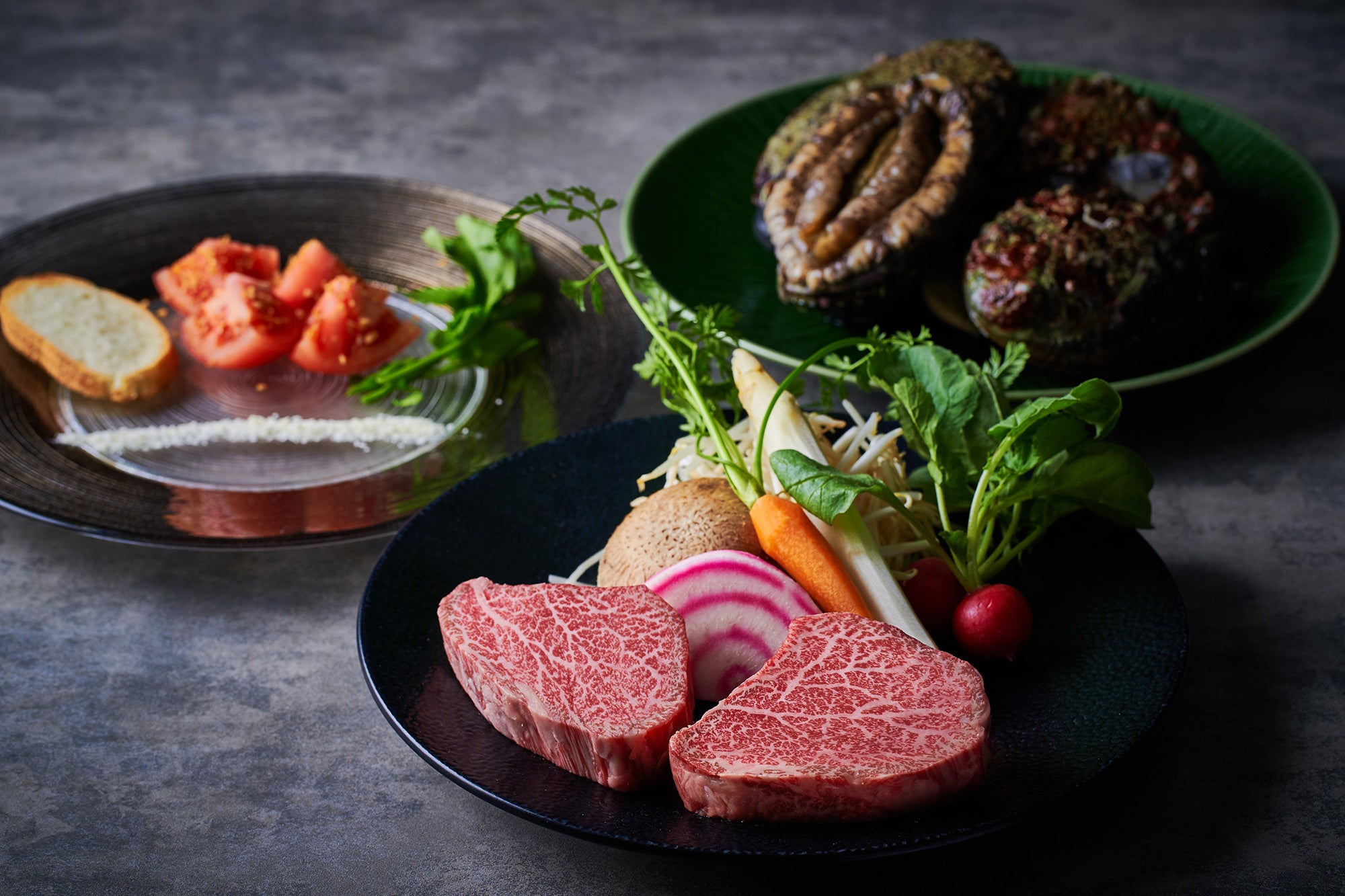 鮑付き（アップグレードプラン）コース（イメージ）