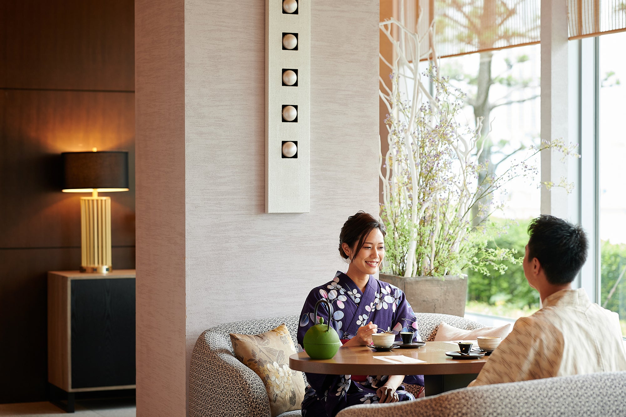 和スタイルのご宿泊者専用ラウンジで ご利用いただくのもおすすめ