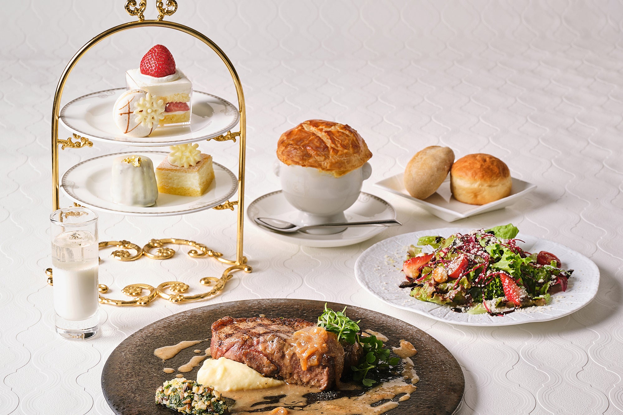 アフタヌーンティー付コース（イメージ）