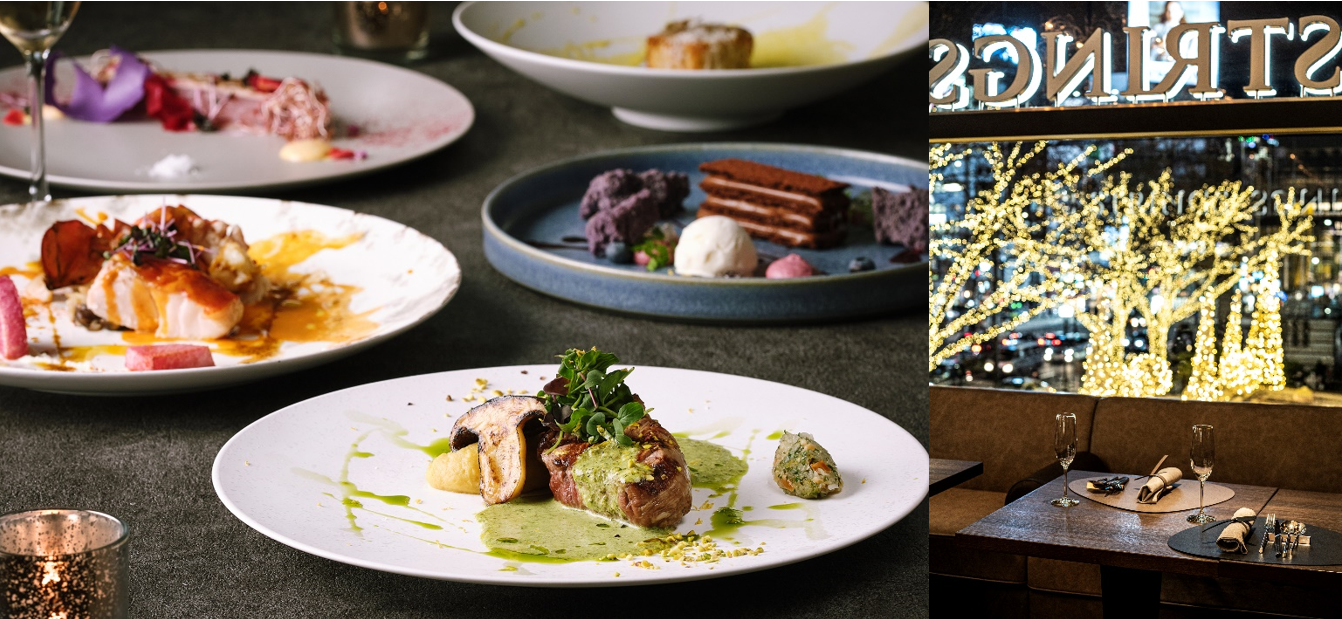 煌びやかなイルミネーションに包まれた表参道を臨む空間で愉しむクリスマスディナー（イメージ）