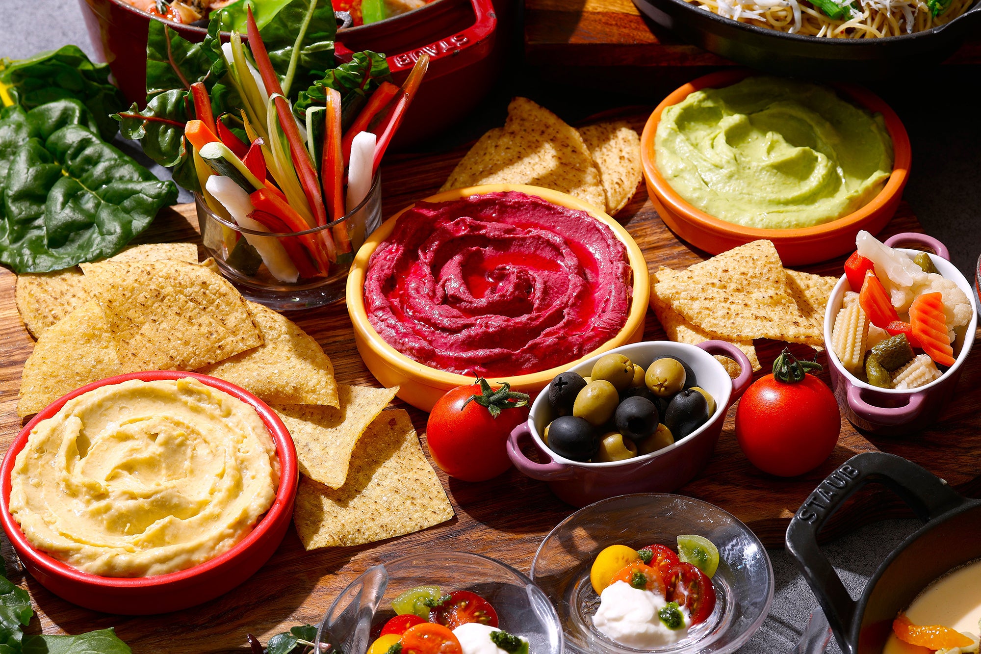 PLANETAオリーブオイルを使用した ３種のフムス（ヒヨコマメ、ビーツ、グリーンピース）