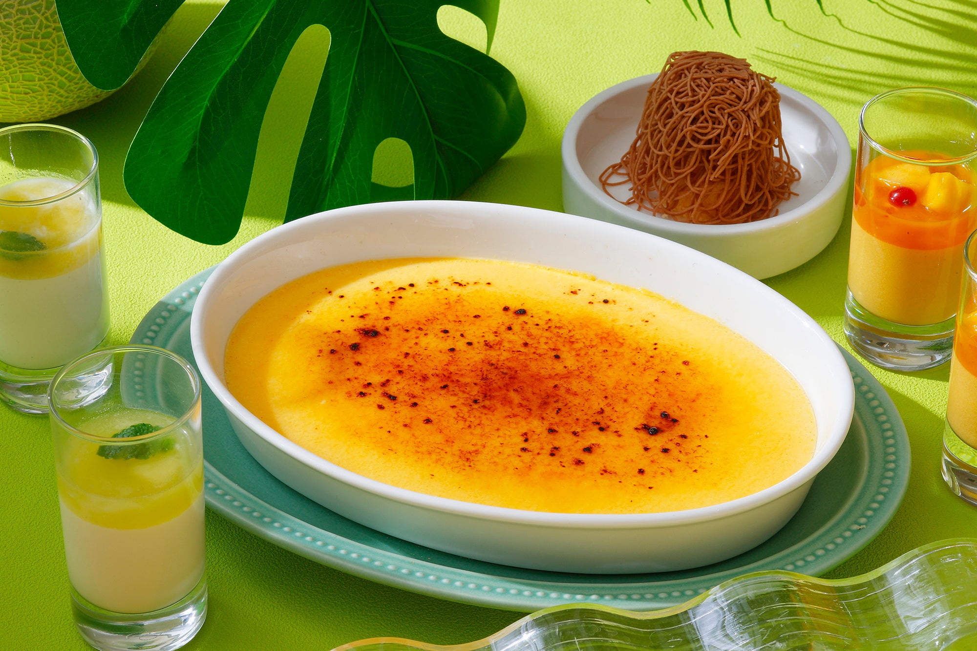 シェフ特製のクレームブリュレ