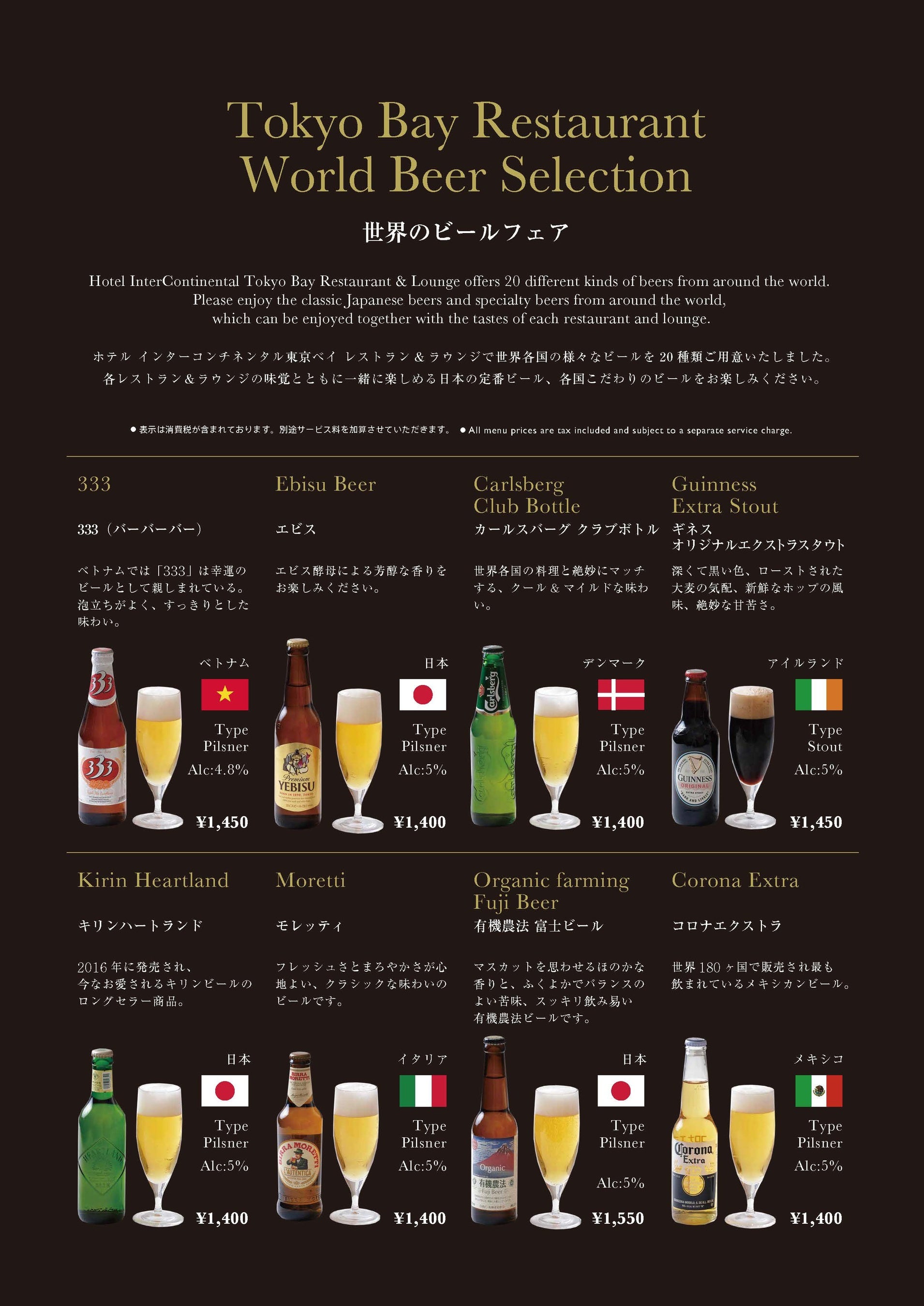 ビールメニュー