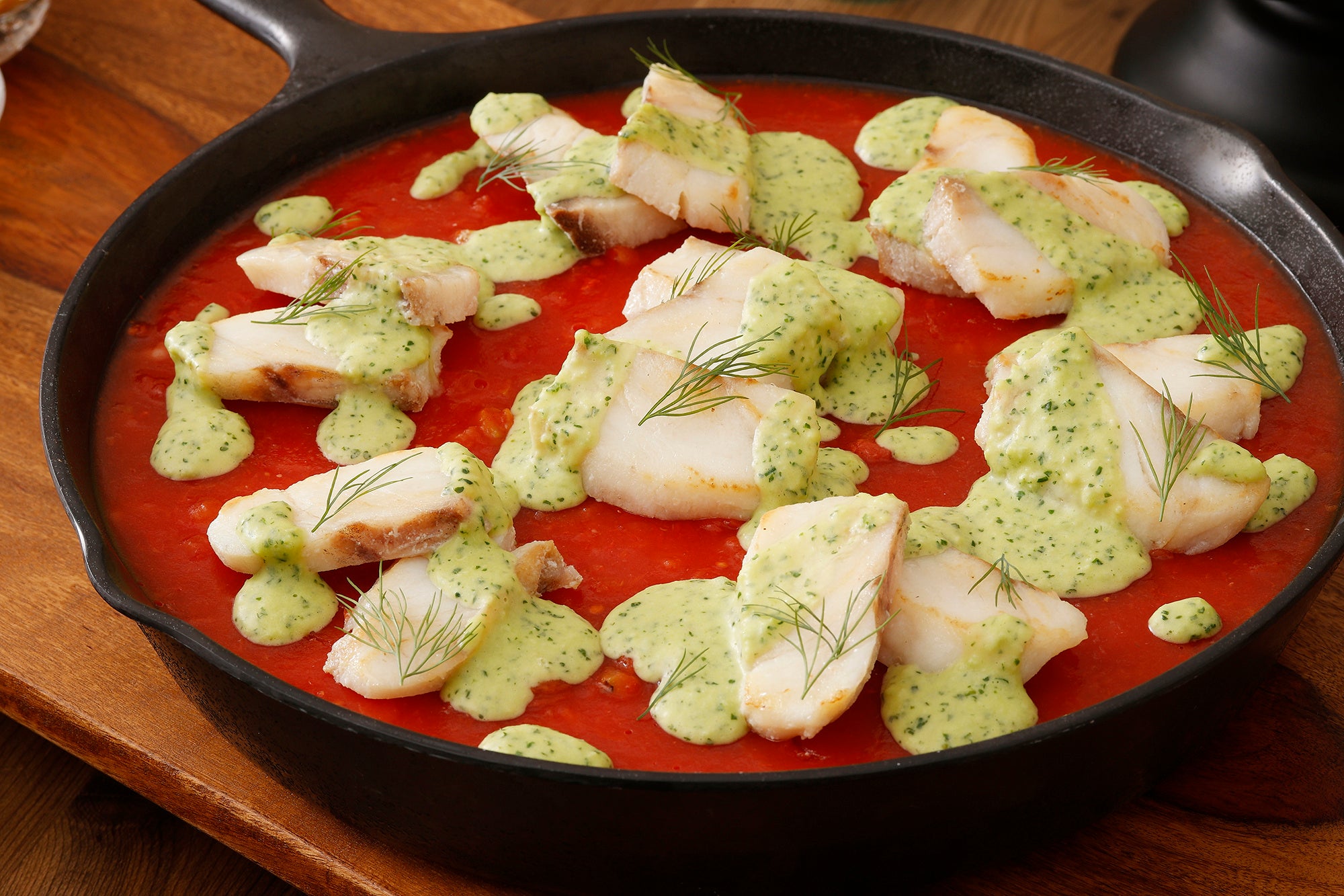 ブルゴーニュ風 白身魚のポワレ