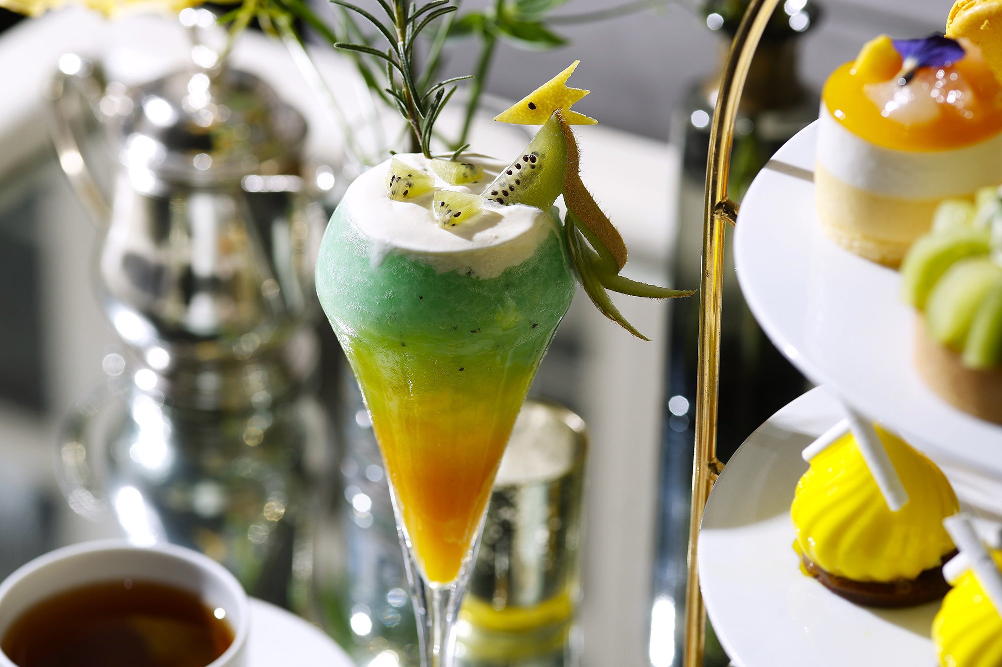 精巧なデザインのコラボレーションモクテル