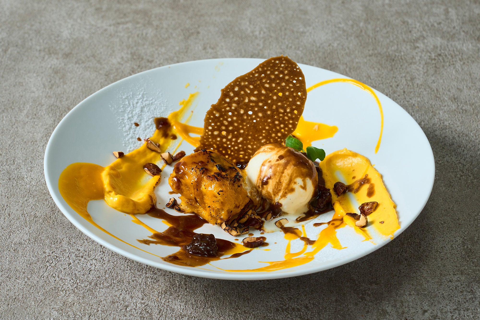 マンゴーバナナプディング