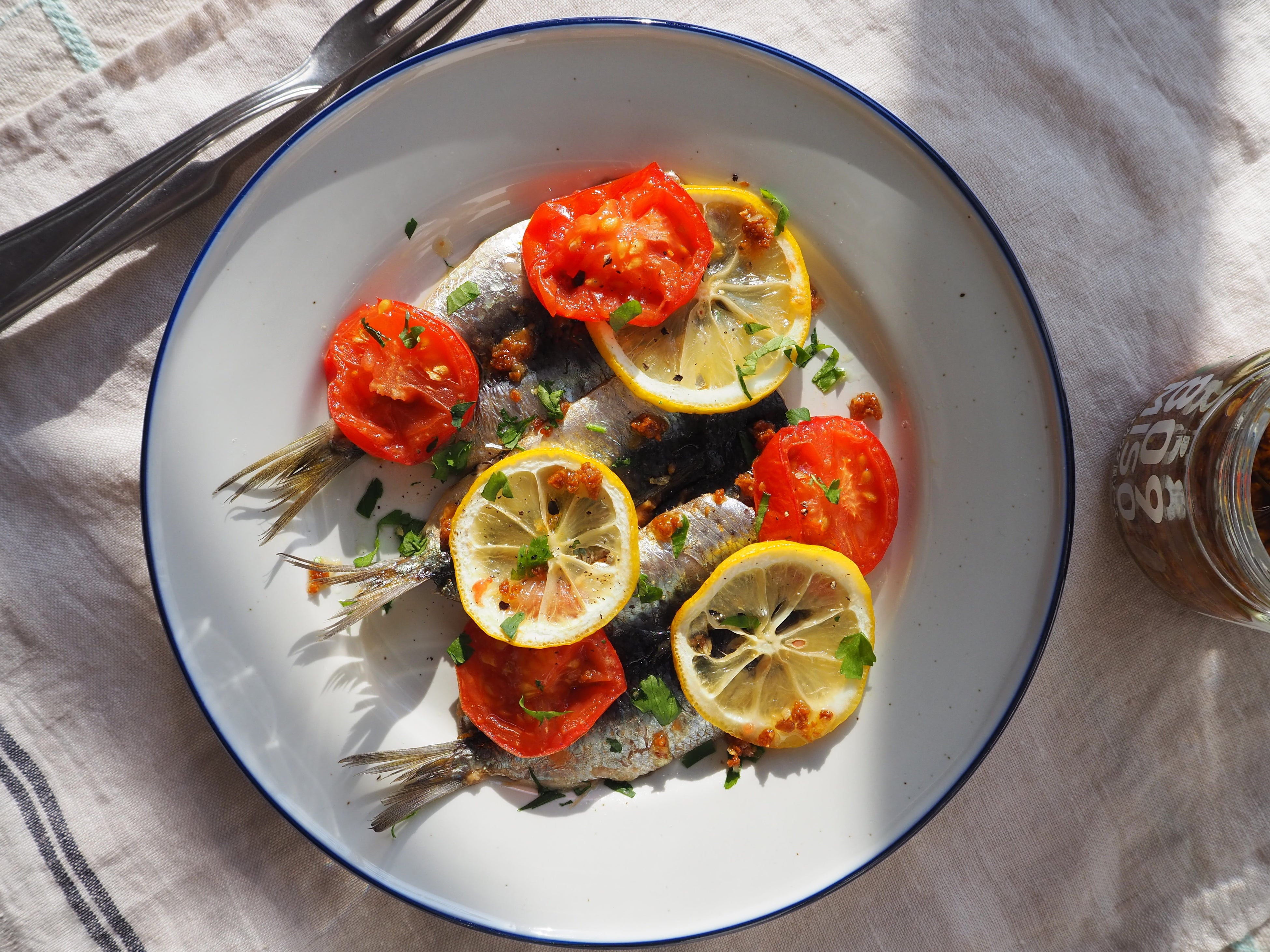 バーニャカウダ風ソース×鰯のオーブン焼き
