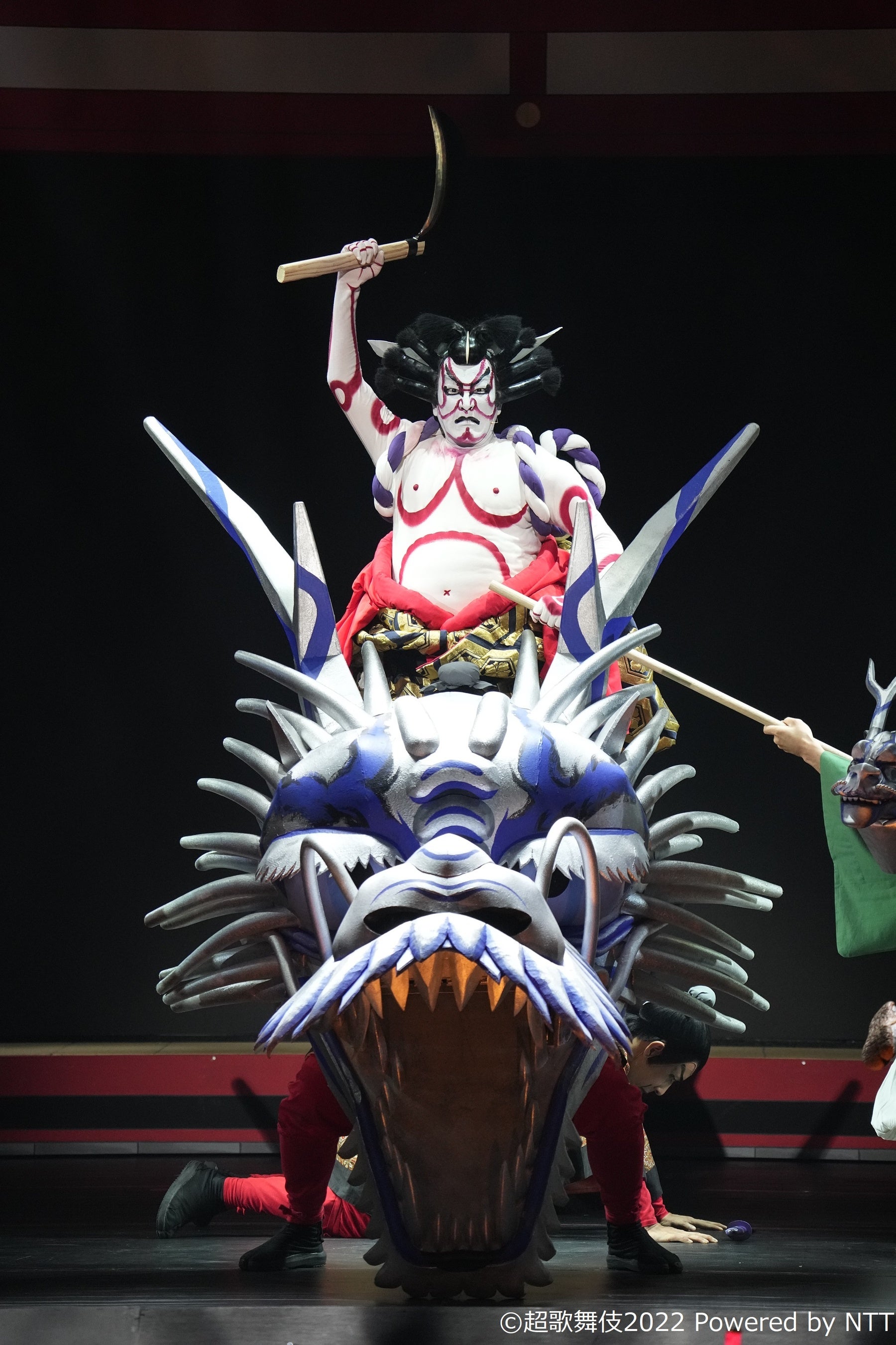 『永遠花誉功』より 金輪五郎今国=中村獅童 ©超歌舞伎2022 Powered by NTT