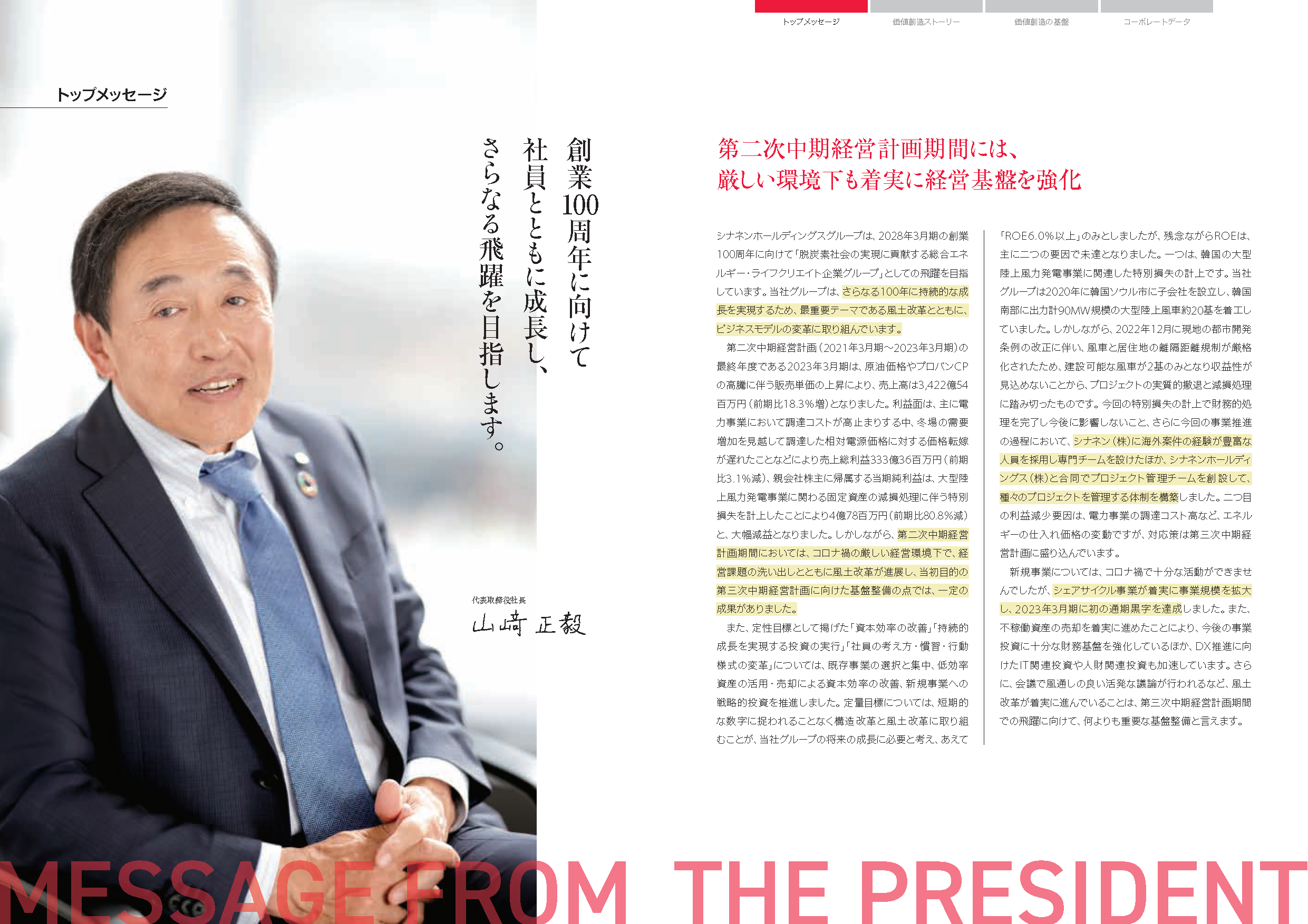 トップメッセージ