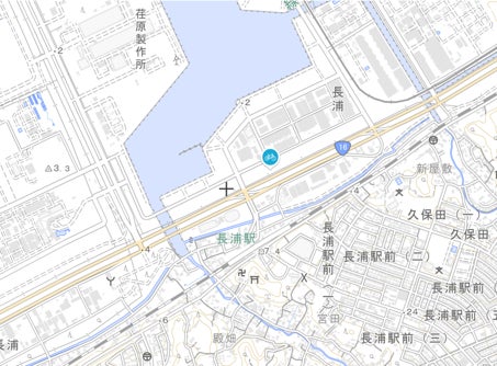 ステーションマップ:「淡色地図データ」国土地理院をもとにシナネンモビリティPLUSにて作成