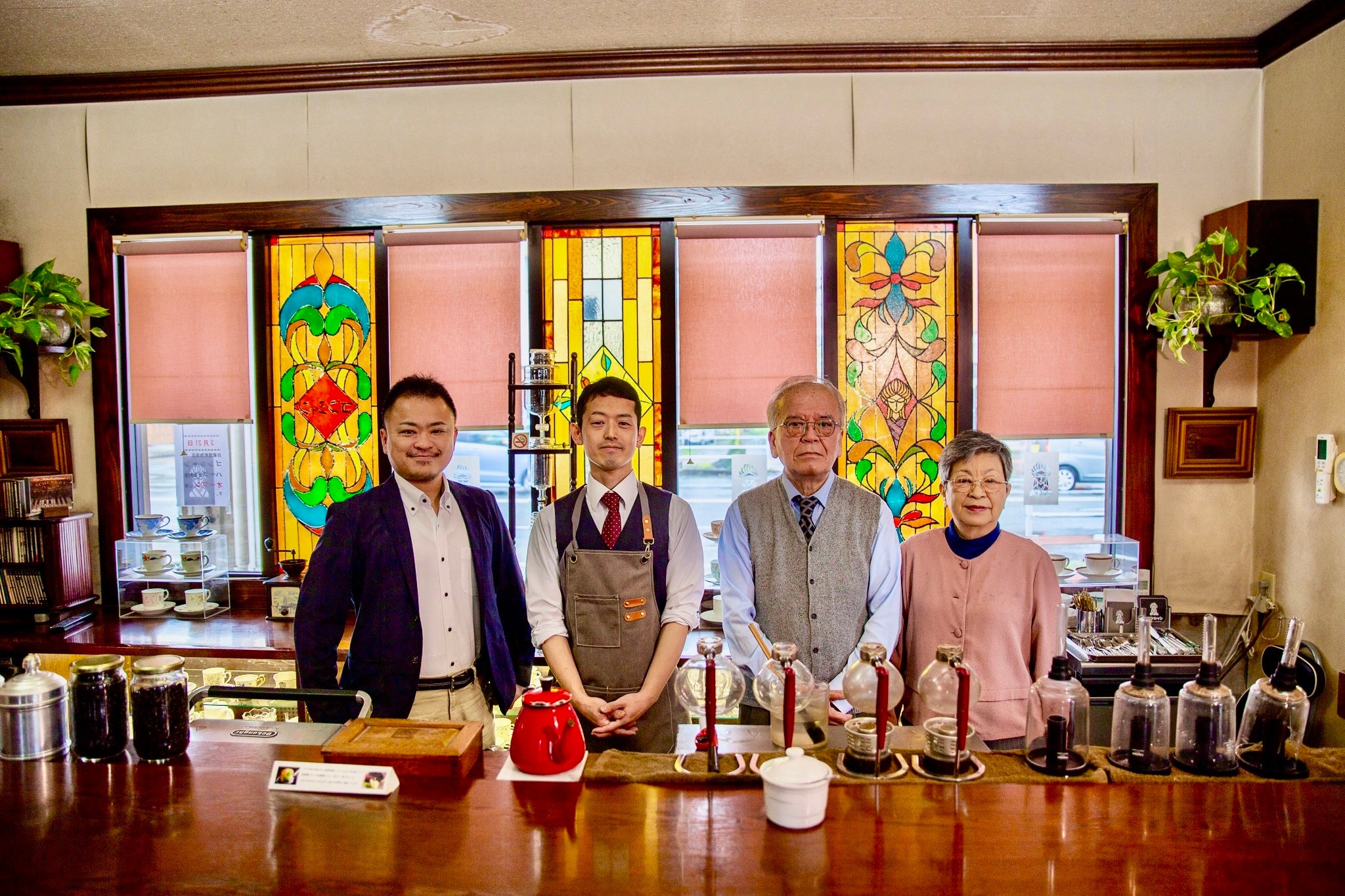 左：北島さんの息子さん　右：奥様