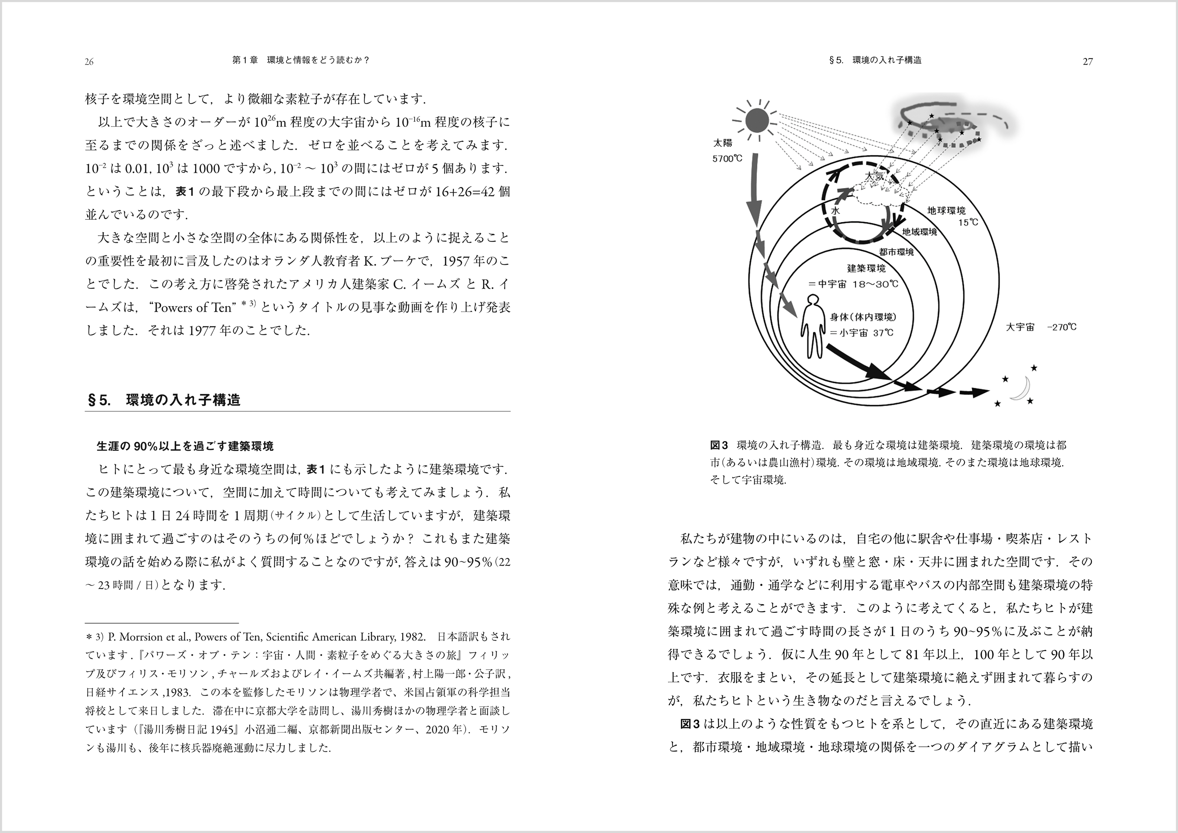 『人・建築・地球とエクセルギー ―― 環境物理学入門』P.26-27