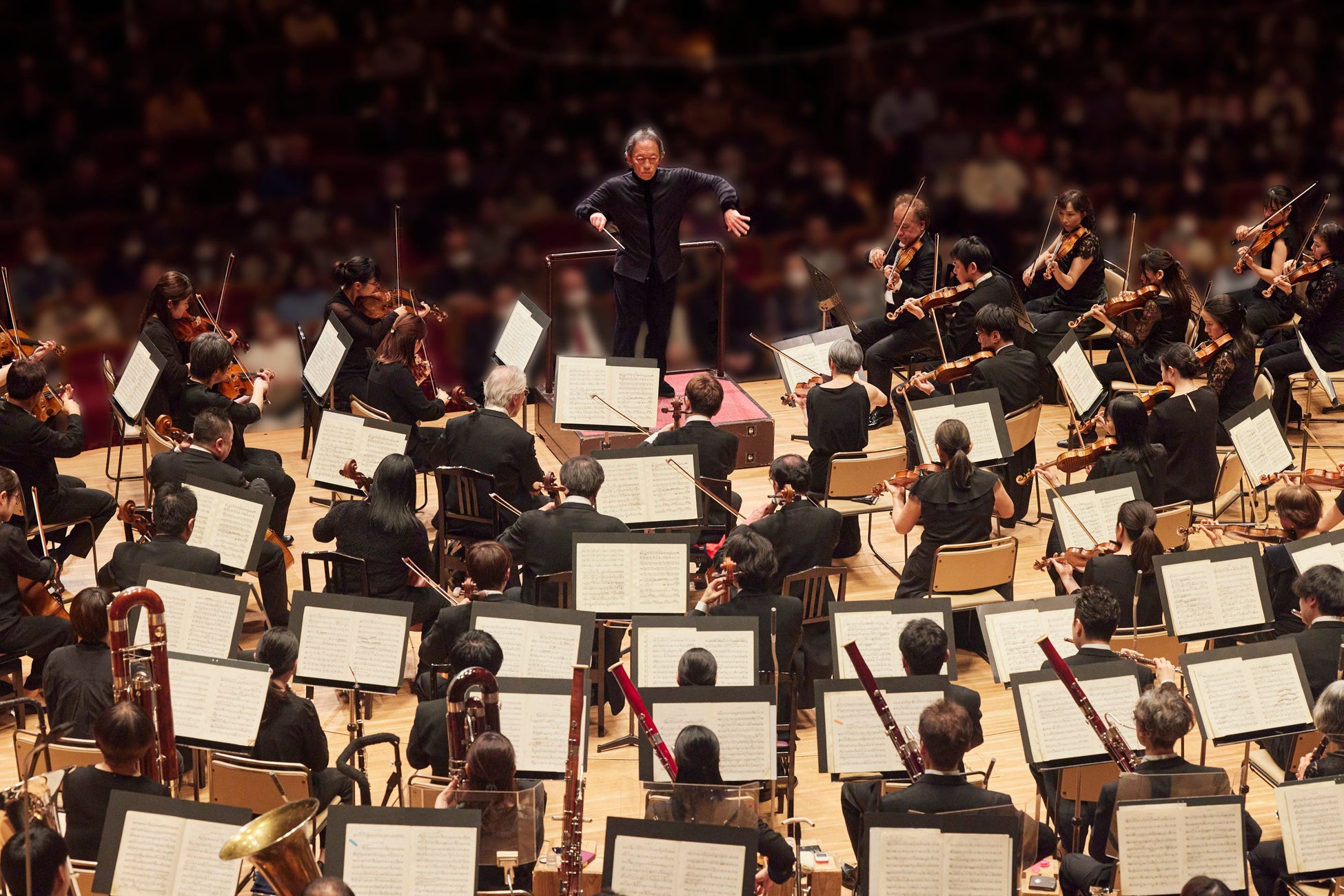 名誉音楽監督チョン・ミョンフン指揮2024年2月定期演奏会より (C)上野隆文