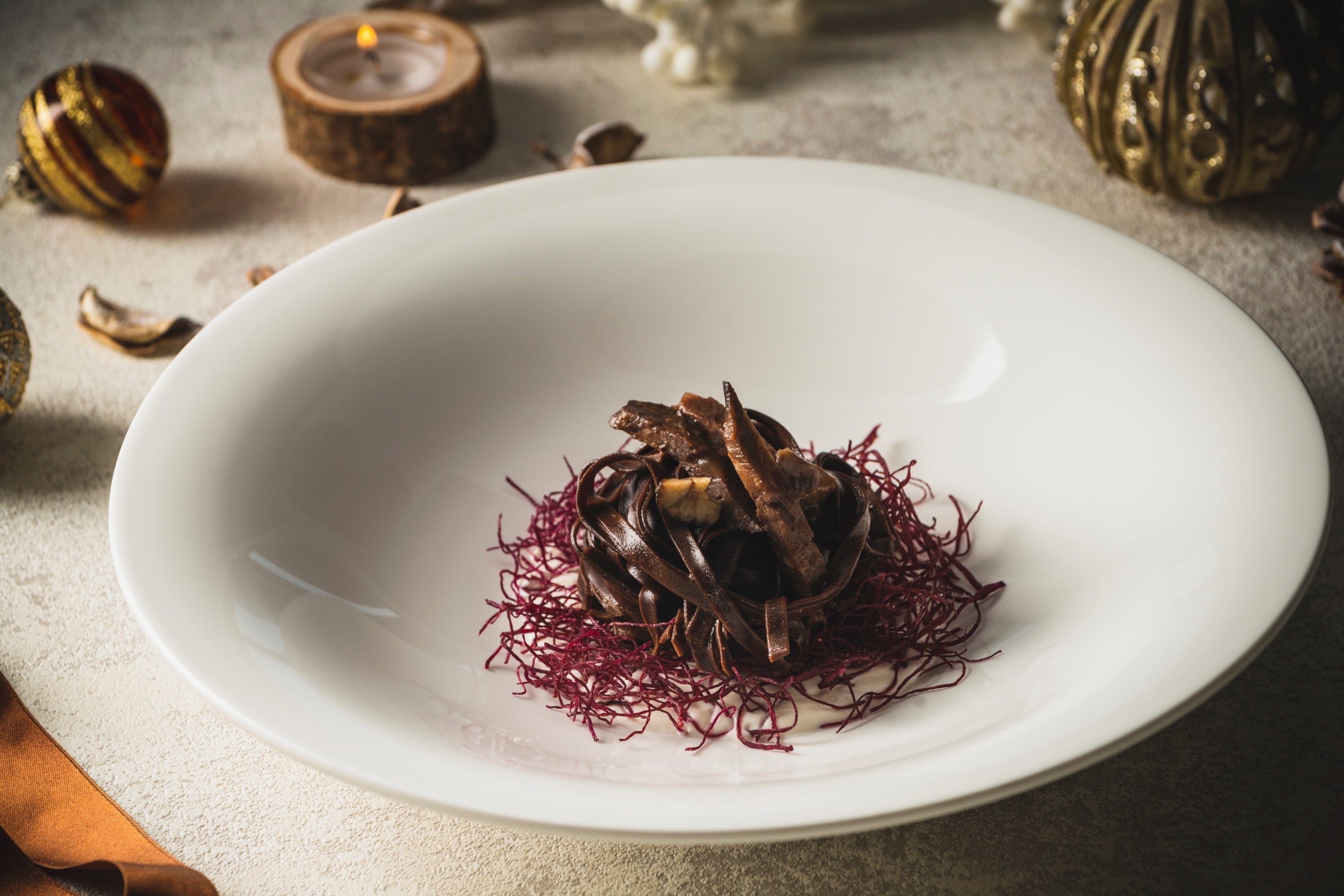 トリュフとカカオのタリオリーニ