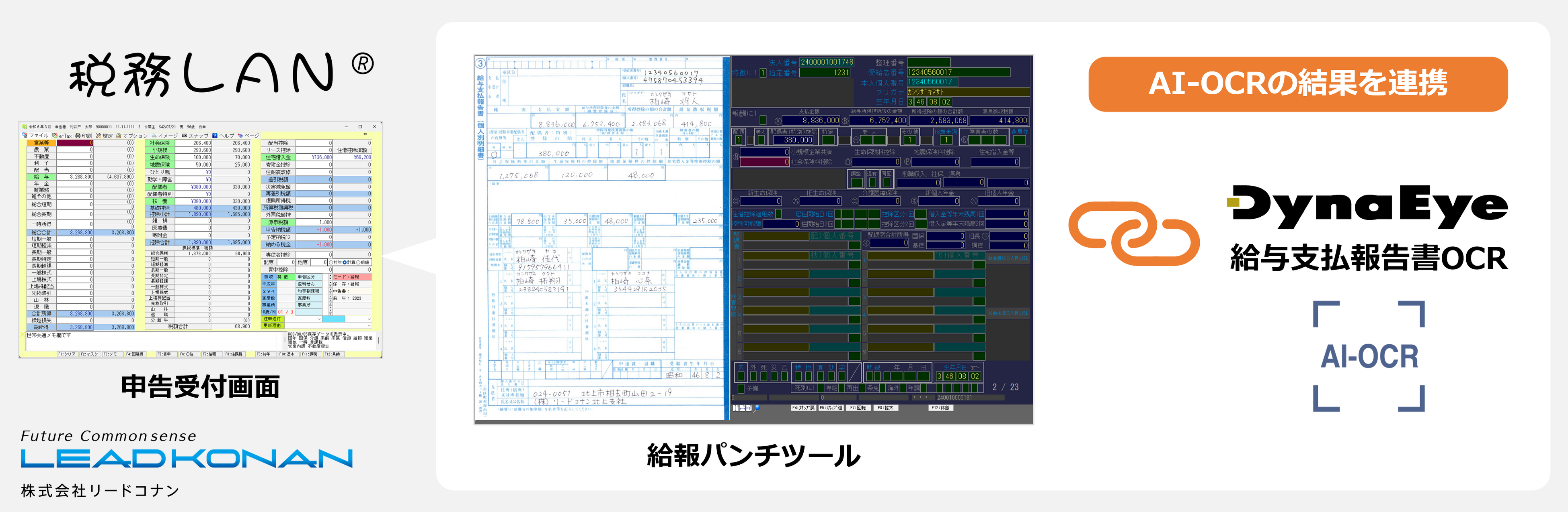 依頼データ DynaEye 給与支払報告書OCR」でデータ入力作業を削減！摘要欄など読取