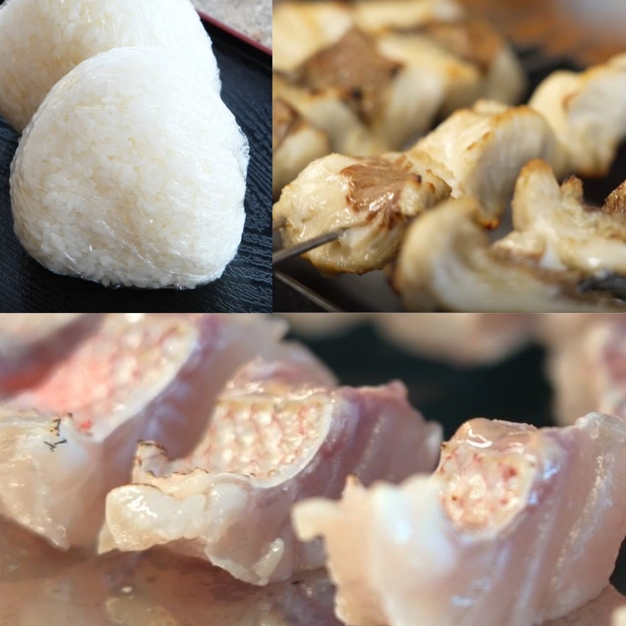 新鮮なお魚をおにぎりと