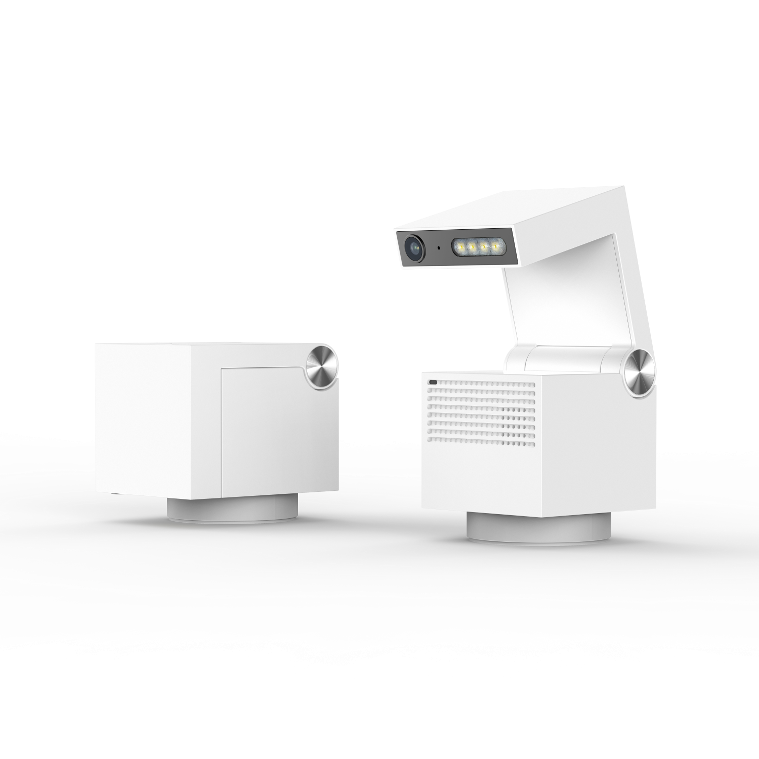 左：格納時、右：展開時（俯瞰）