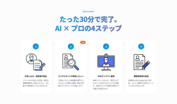 Offers、エンジニア・PdM向け「職務経歴書作成サービス」β版を無料提供開始 ── 30分のプロ面談 × AIで「刺さる経歴書」に ...