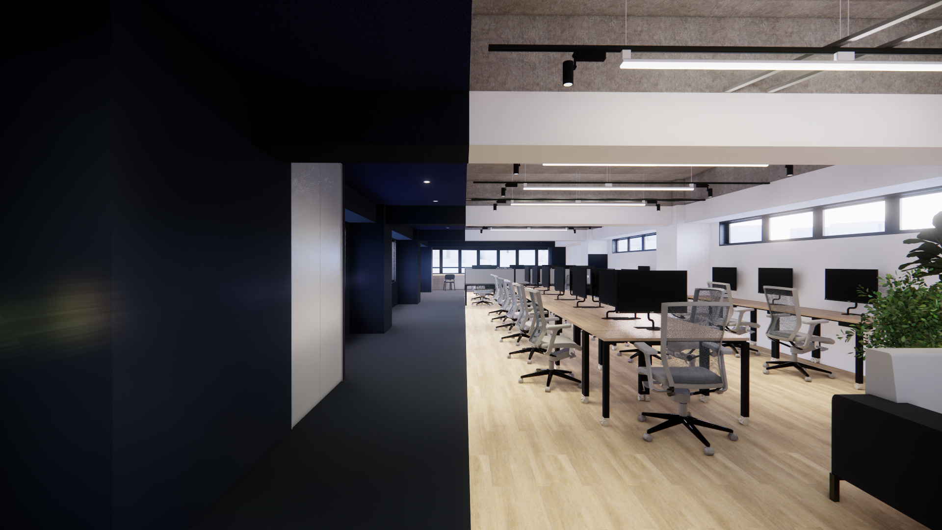 デスクスペース概観