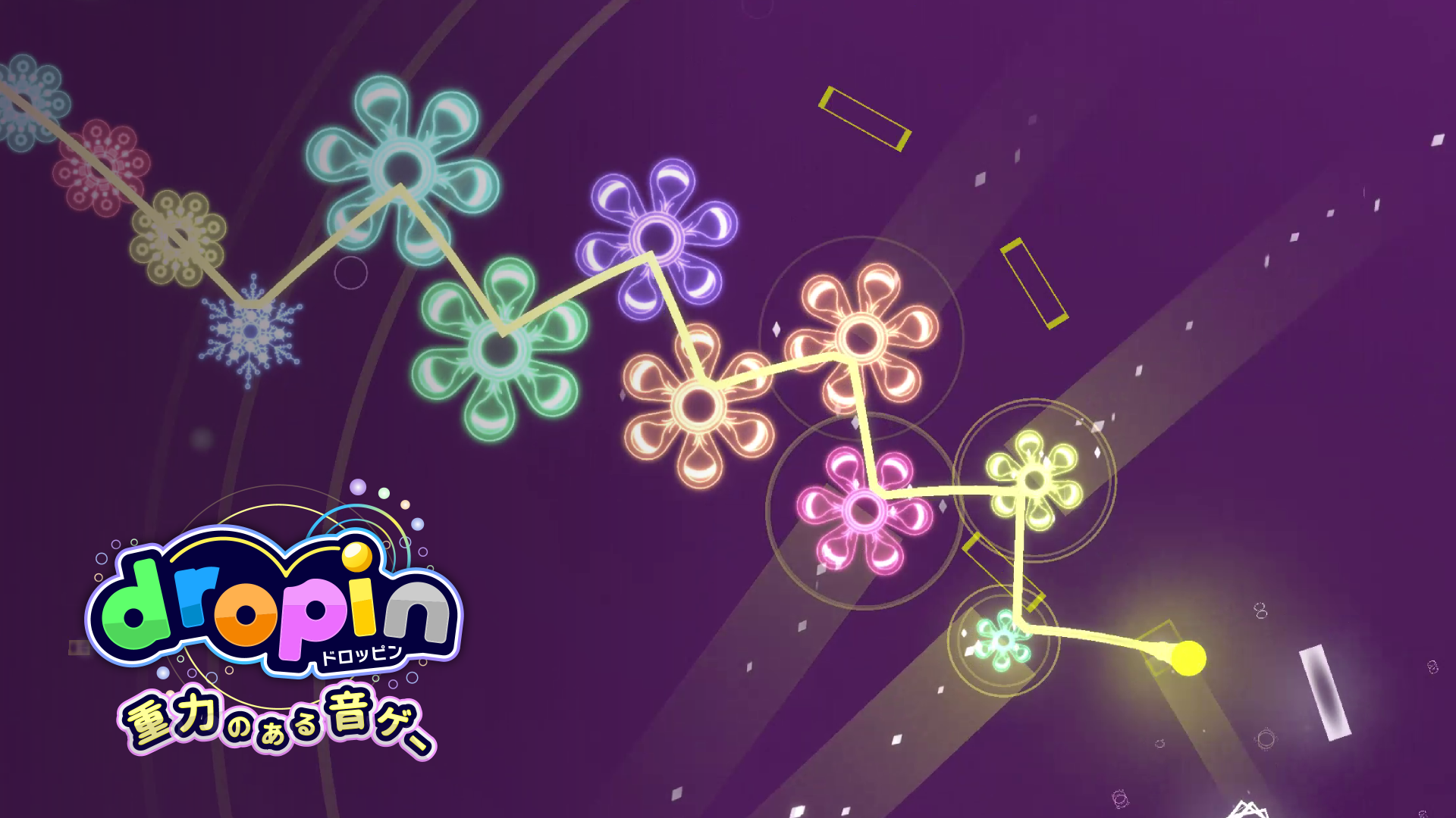 重力×音ゲー！新感覚『dropin』配信開始！楽曲募集も
