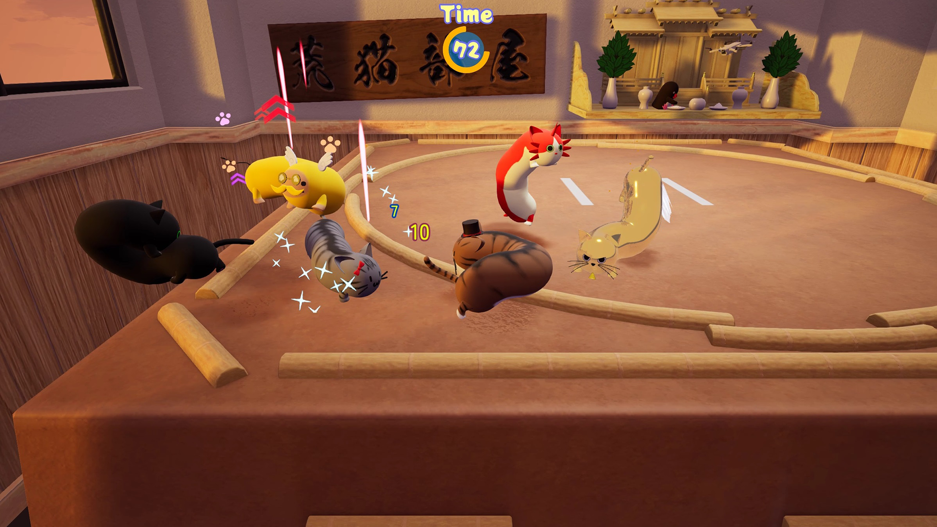 大乱闘尻相撲アクションゲーム『Nyaaaanvy』Nintendo Switch™版の配信