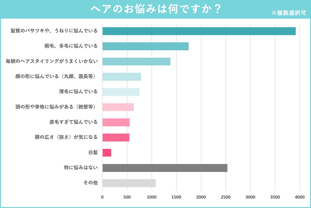 ヘアのお悩みについて