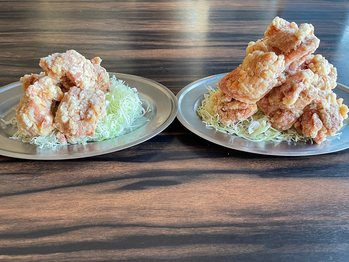 プラス10円で通常のおよそ倍「鬼盛り」に